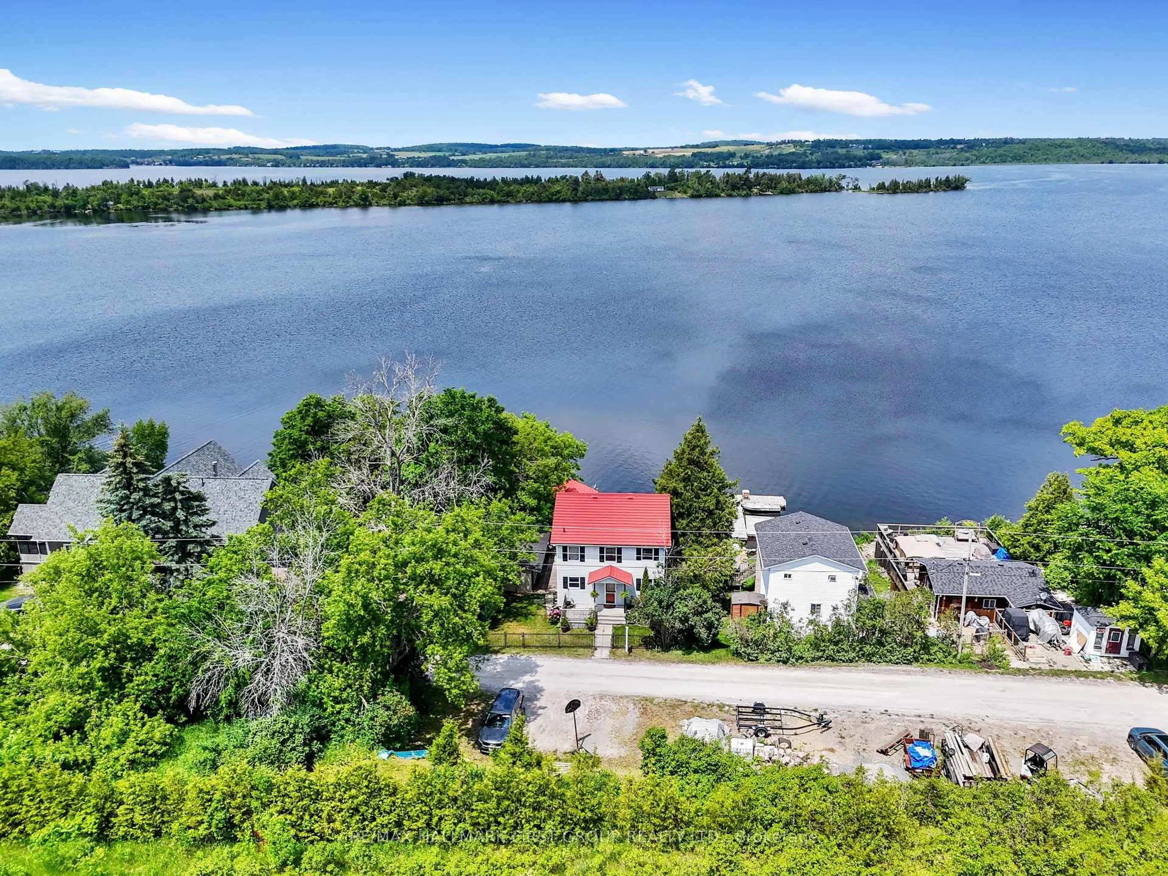 A pic from outside/outdoor area/front of a property/back of a property/a pic from drone, water/lake/river/ocean view for 8 Parker Dr, Alnwick/Haldimand Ontario K0K 2X0