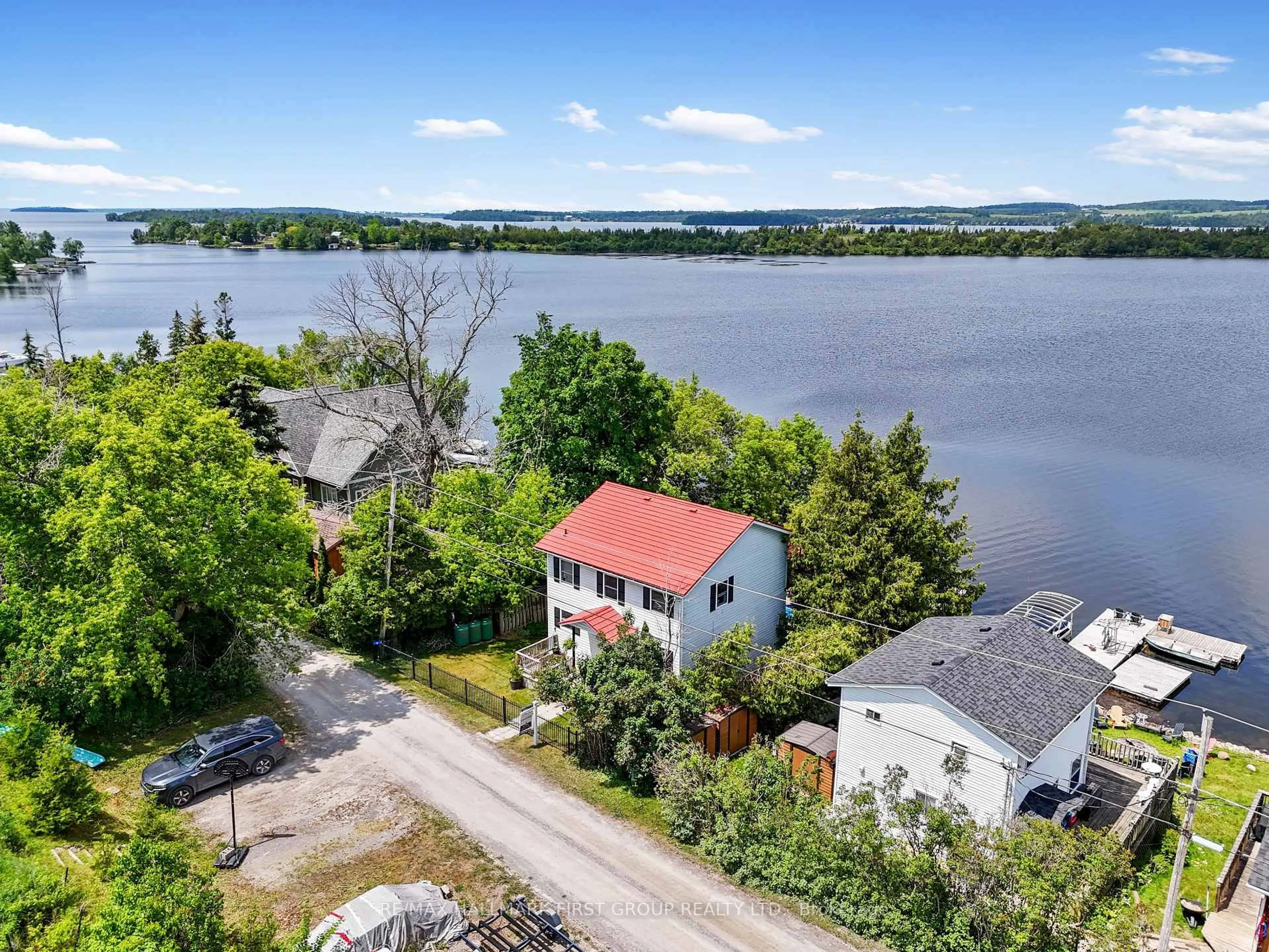 A pic from outside/outdoor area/front of a property/back of a property/a pic from drone, water/lake/river/ocean view for 8 Parker Dr, Alnwick/Haldimand Ontario K0K 2X0