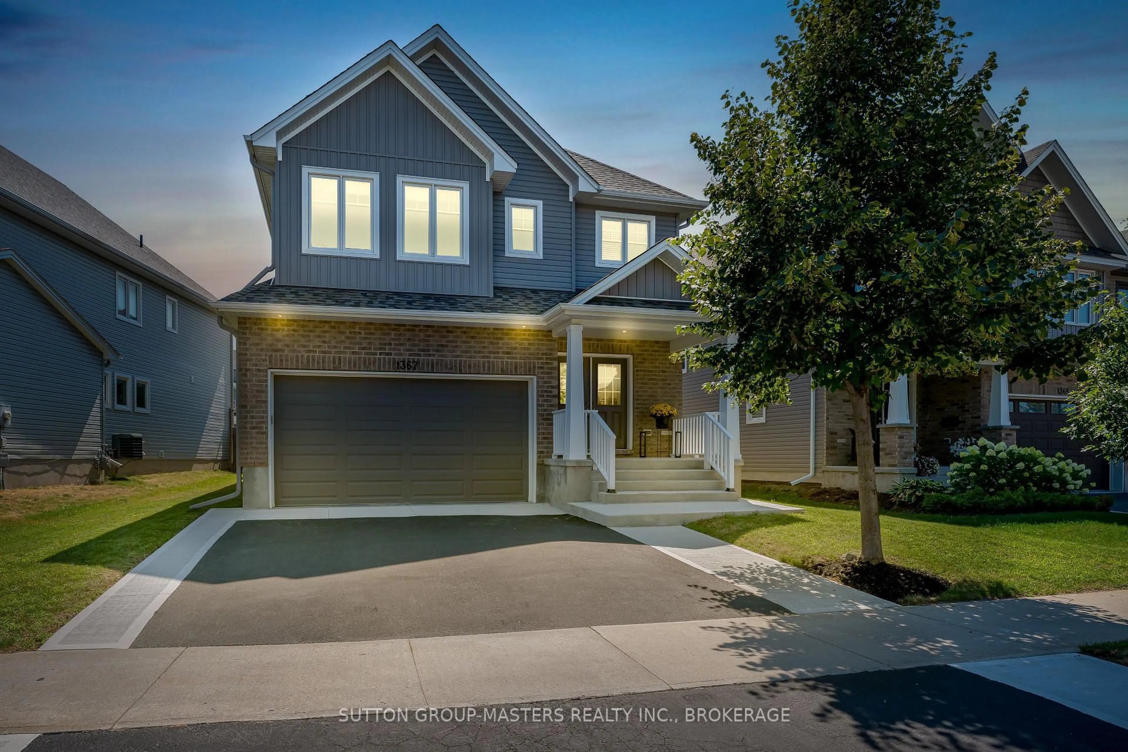 Home with vinyl exterior material, street for 1367 Waterside Way, Kingston Ontario K7K 0G2