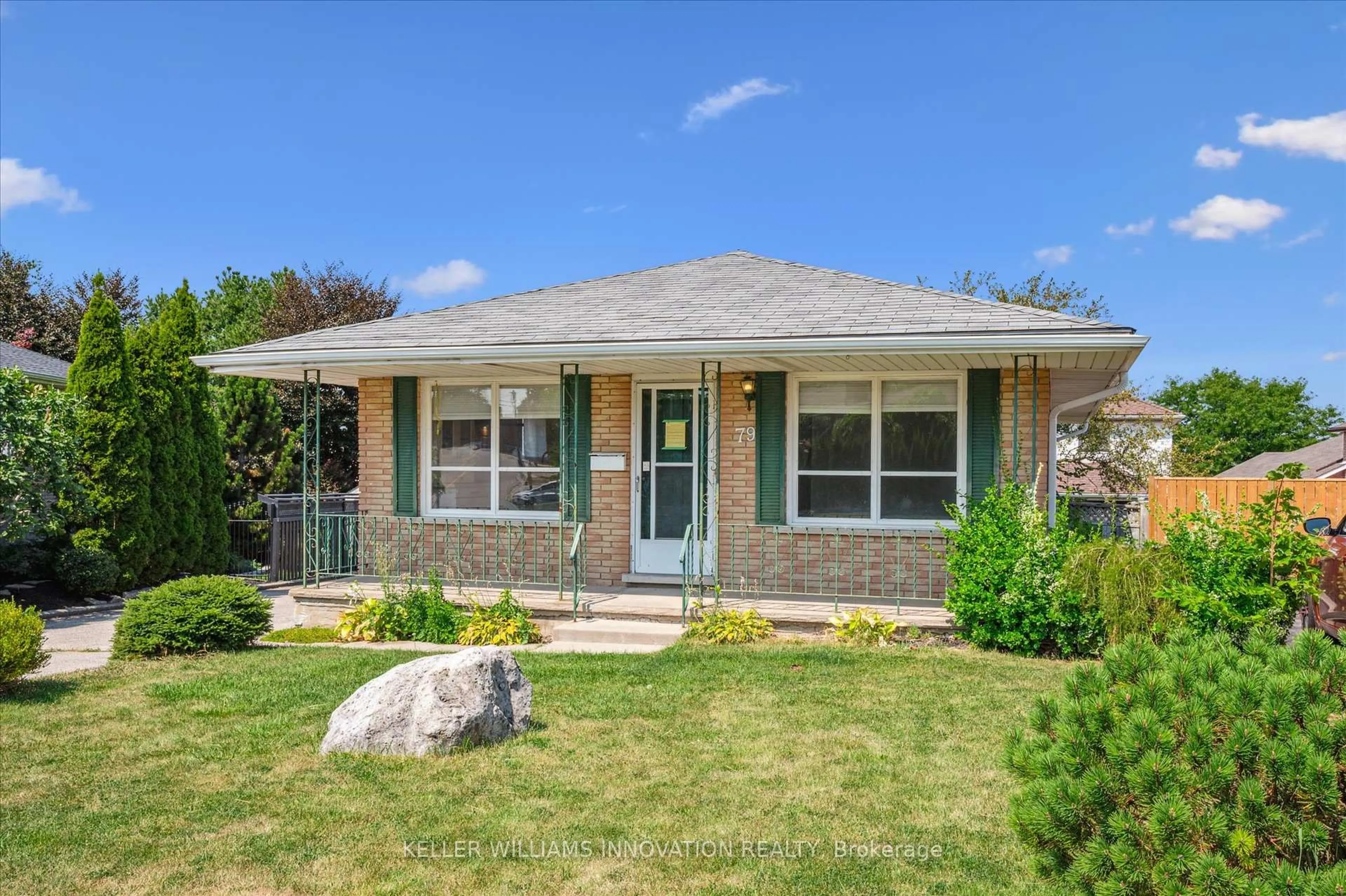 Home with vinyl exterior material, street for 79 Lorraine Dr, Cambridge Ontario N1R 6P2