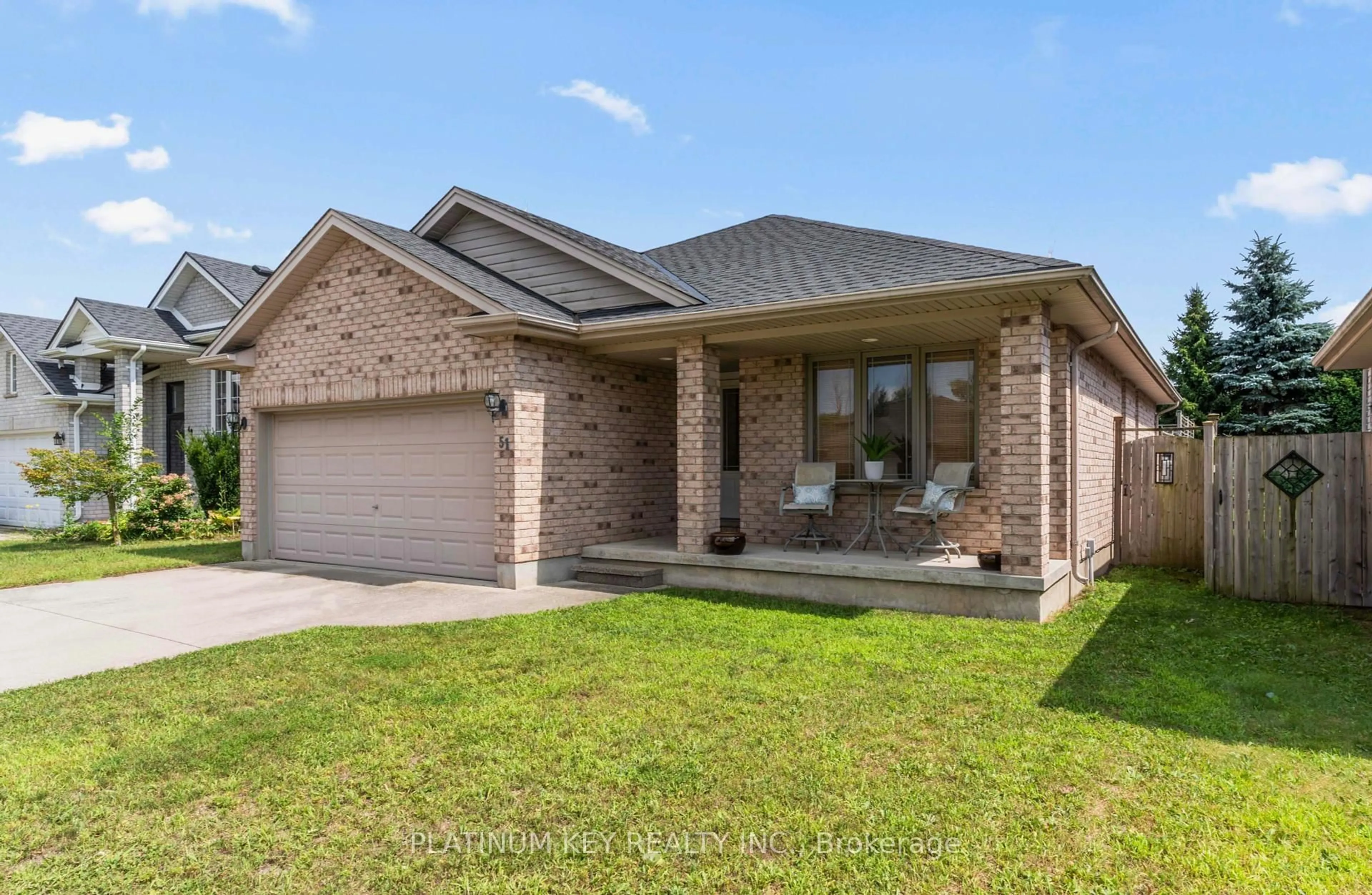 Home with brick exterior material, street for 51 Queensway Dr, Strathroy-Caradoc Ontario N7G 4M2