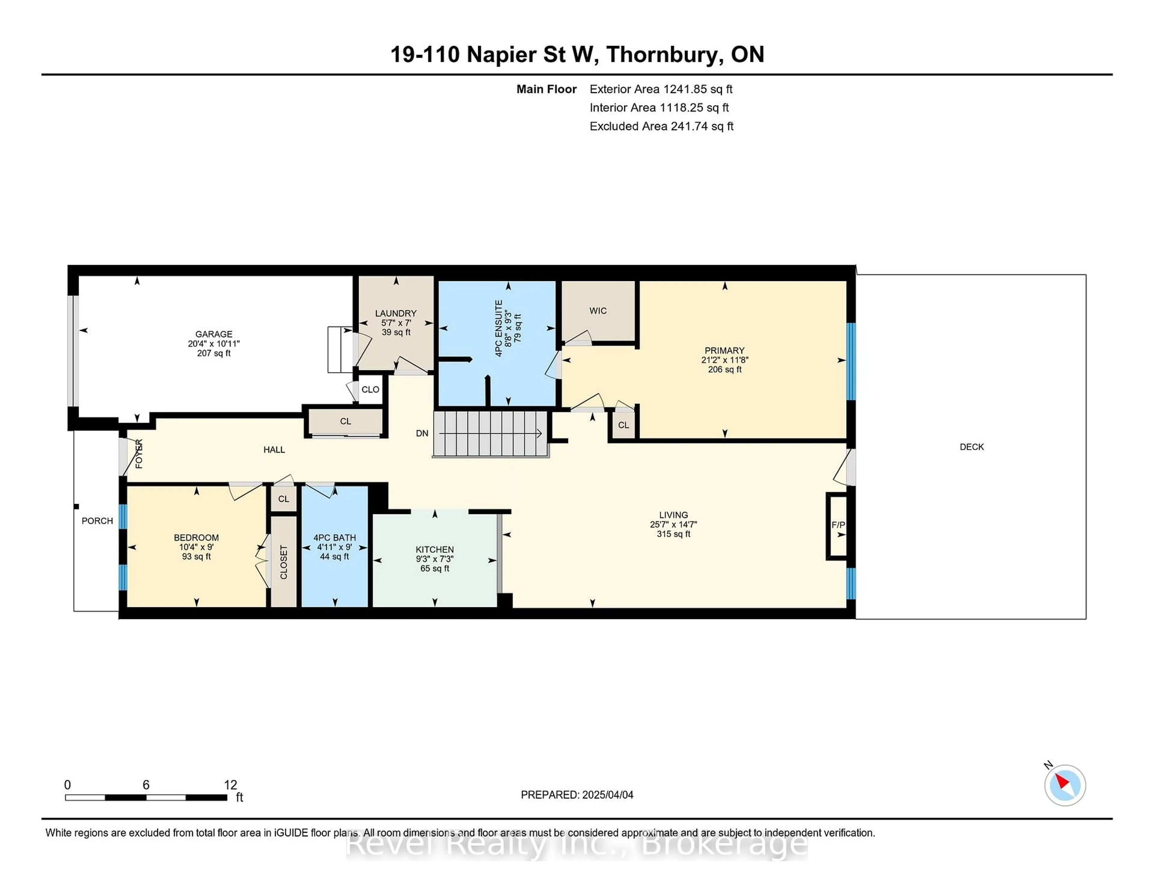Floor plan for 110 Napier St #19, Blue Mountains Ontario N0H 2P0