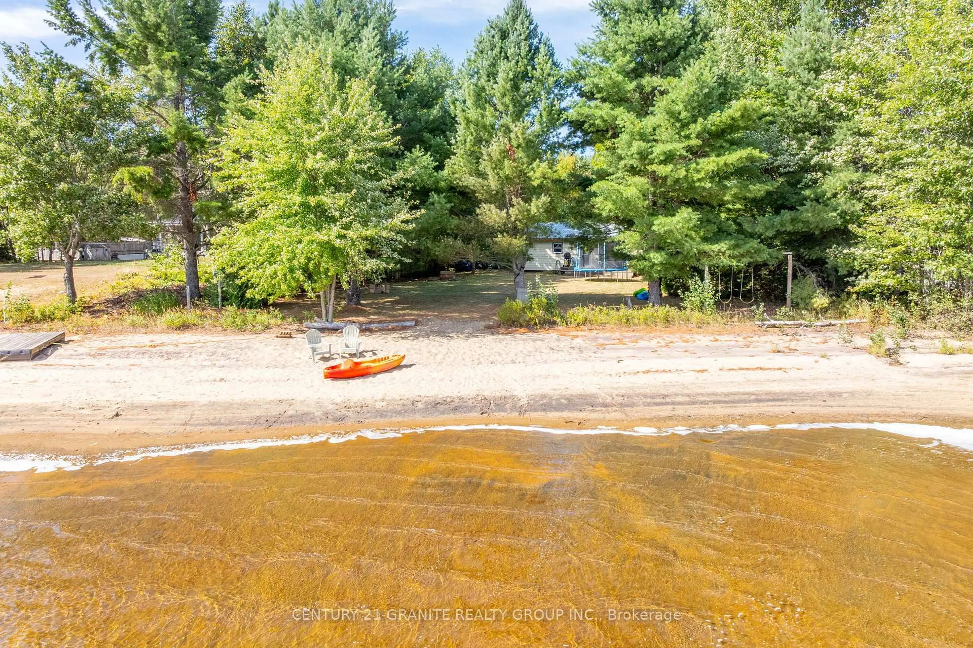 A pic from outside/outdoor area/front of a property/back of a property/a pic from drone, water/lake/river/ocean view for 920 Papineau Lake Rd, Maple Leaf Ontario K0L 2R0