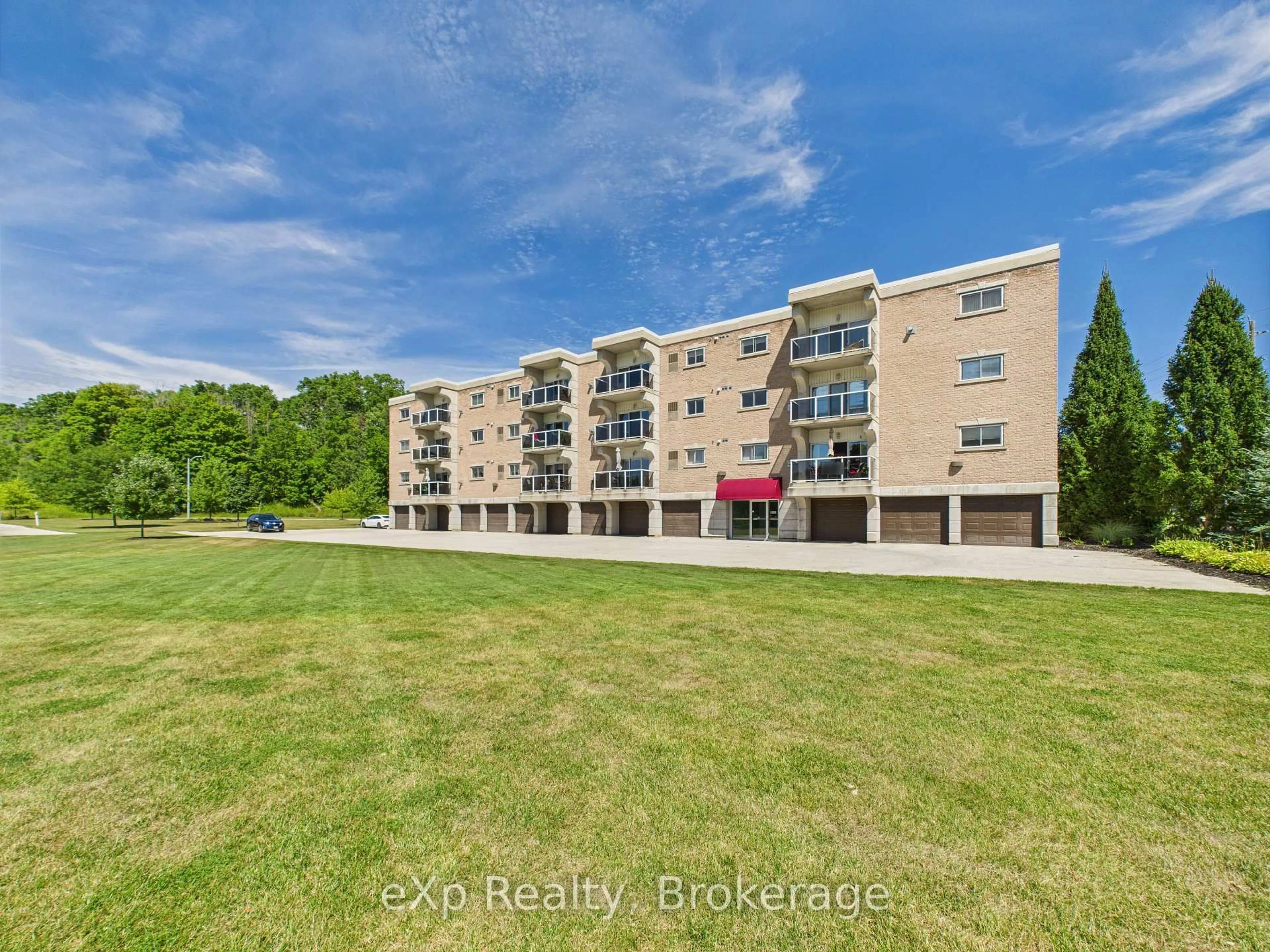 A pic from outside/outdoor area/front of a property/back of a property/a pic from drone, unknown for 85 William St #202, Brockton Ontario N0G 2V0