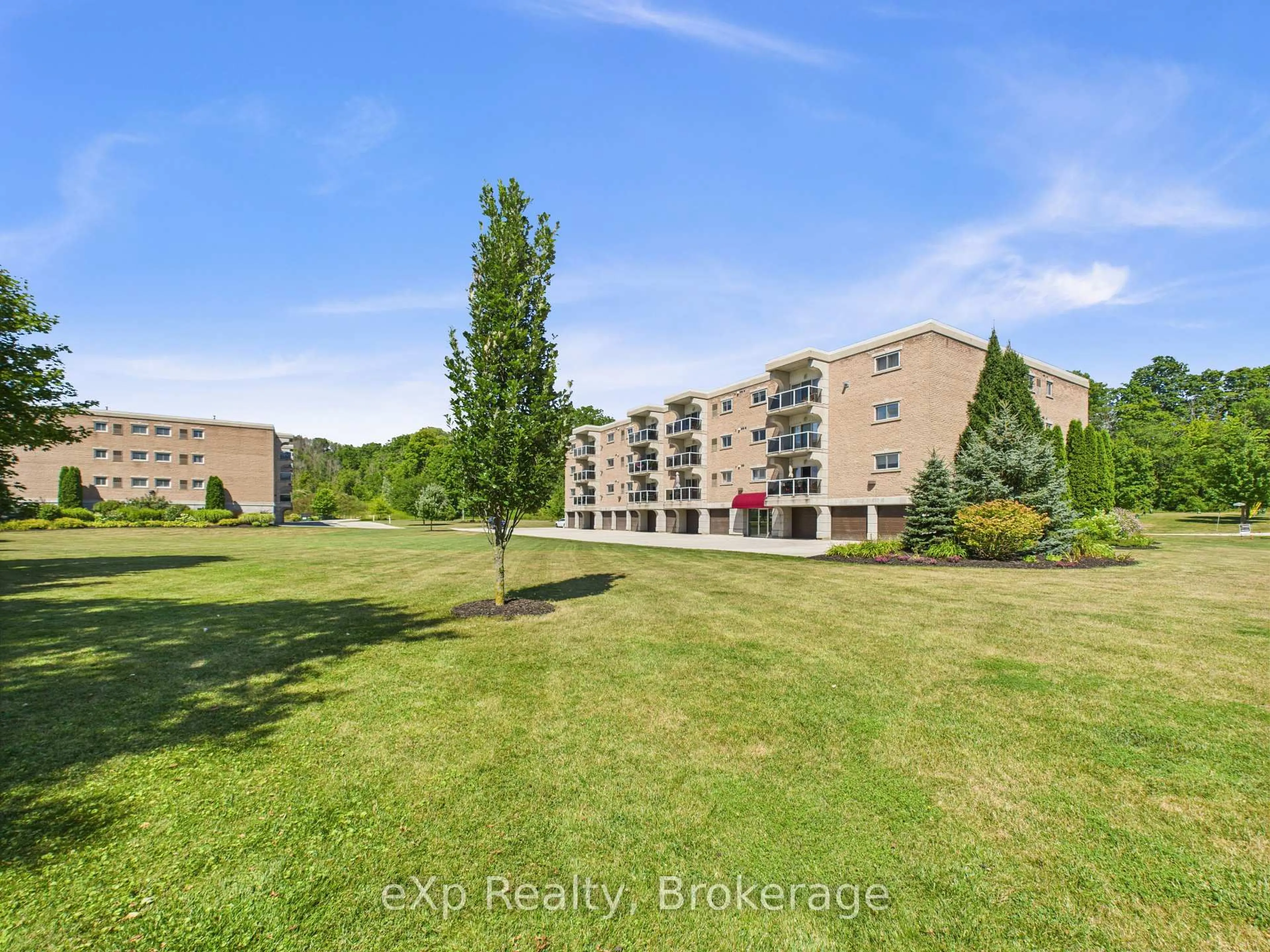 A pic from outside/outdoor area/front of a property/back of a property/a pic from drone, water/lake/river/ocean view for 85 William St #202, Brockton Ontario N0G 2V0