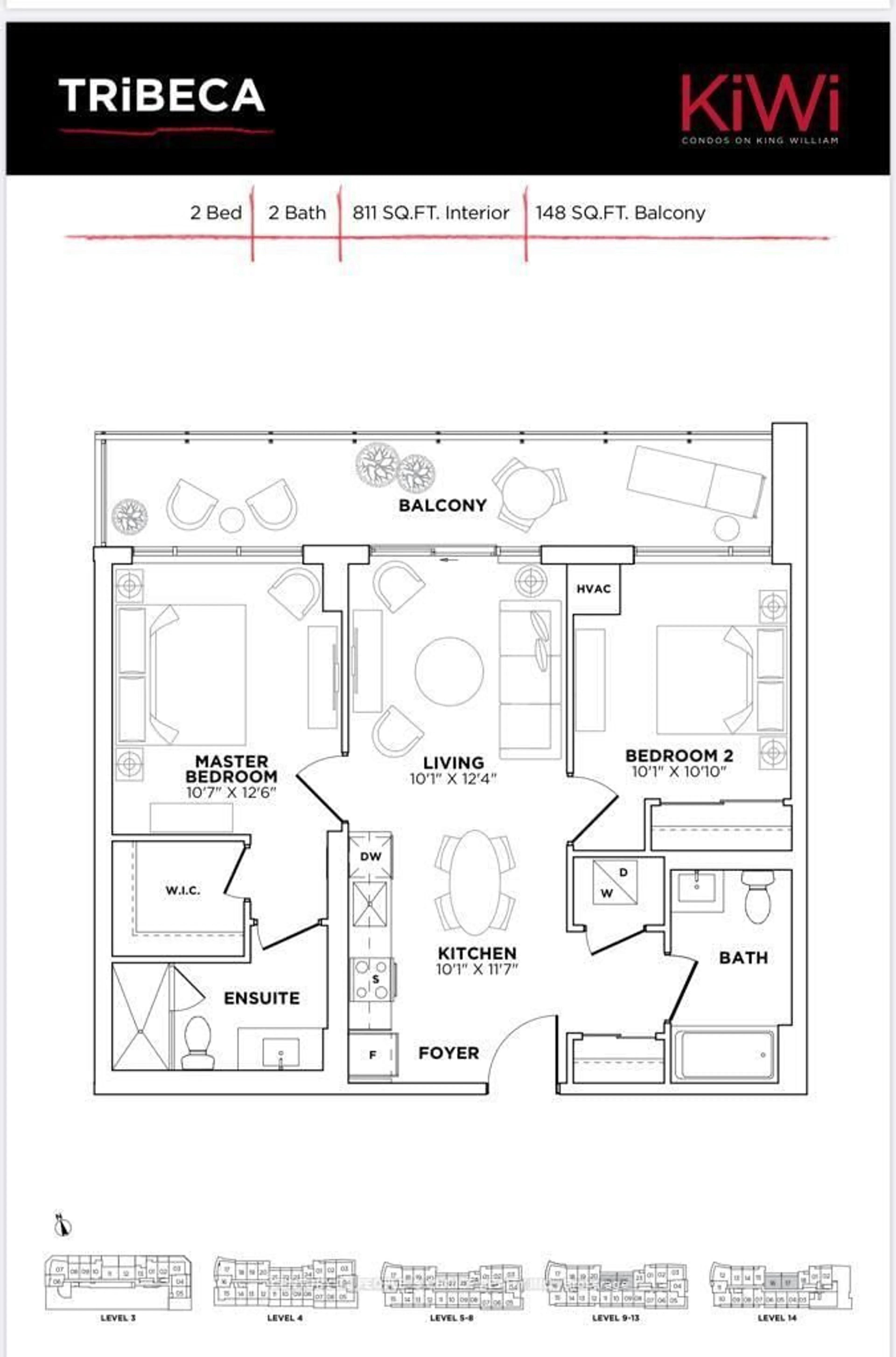 Floor plan for 212 King William St #1321, Hamilton Ontario L8R 0A7