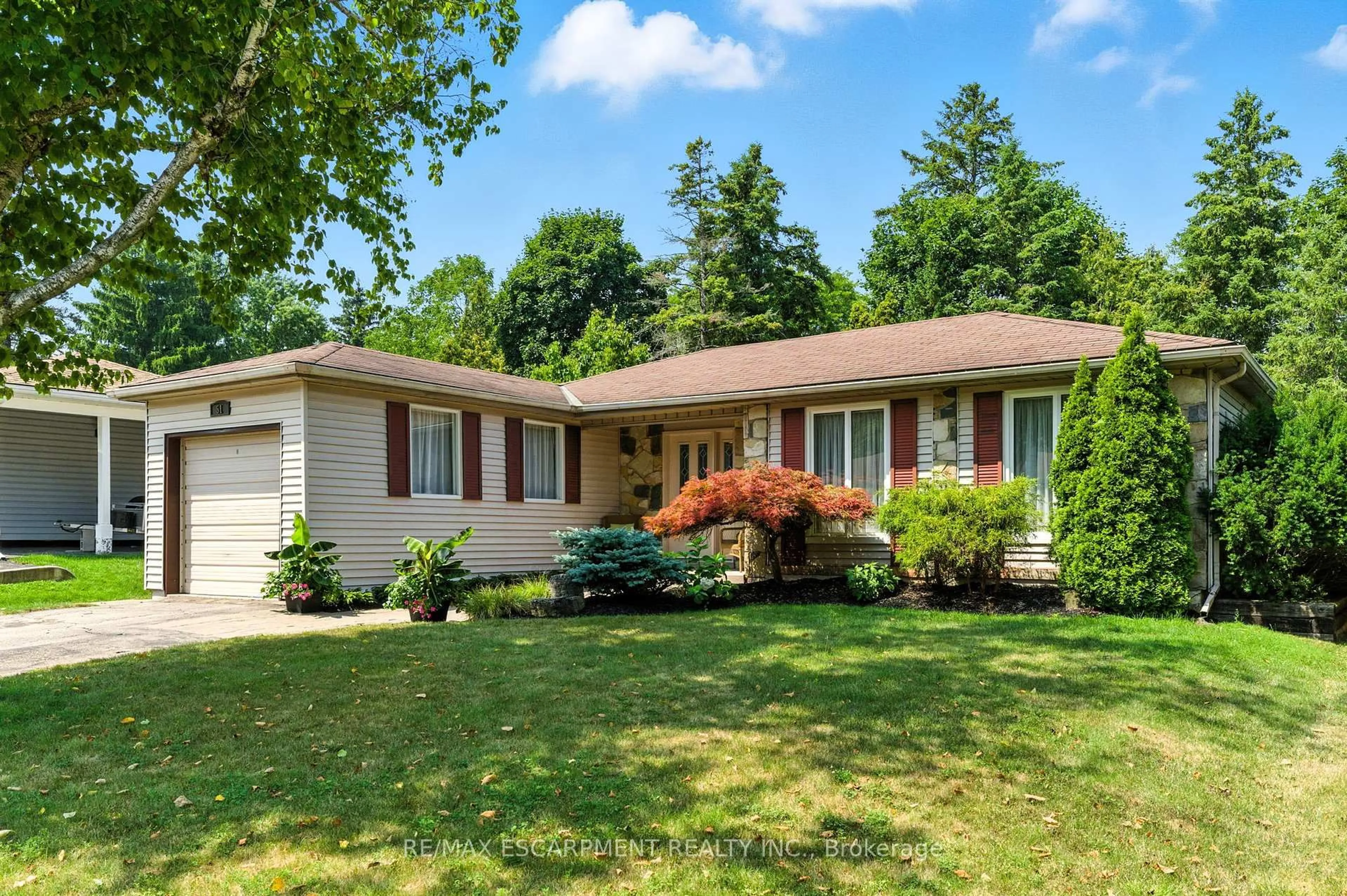 Home with vinyl exterior material, street for 51 Pleasant Ave, Hamilton Ontario L9H 3T2