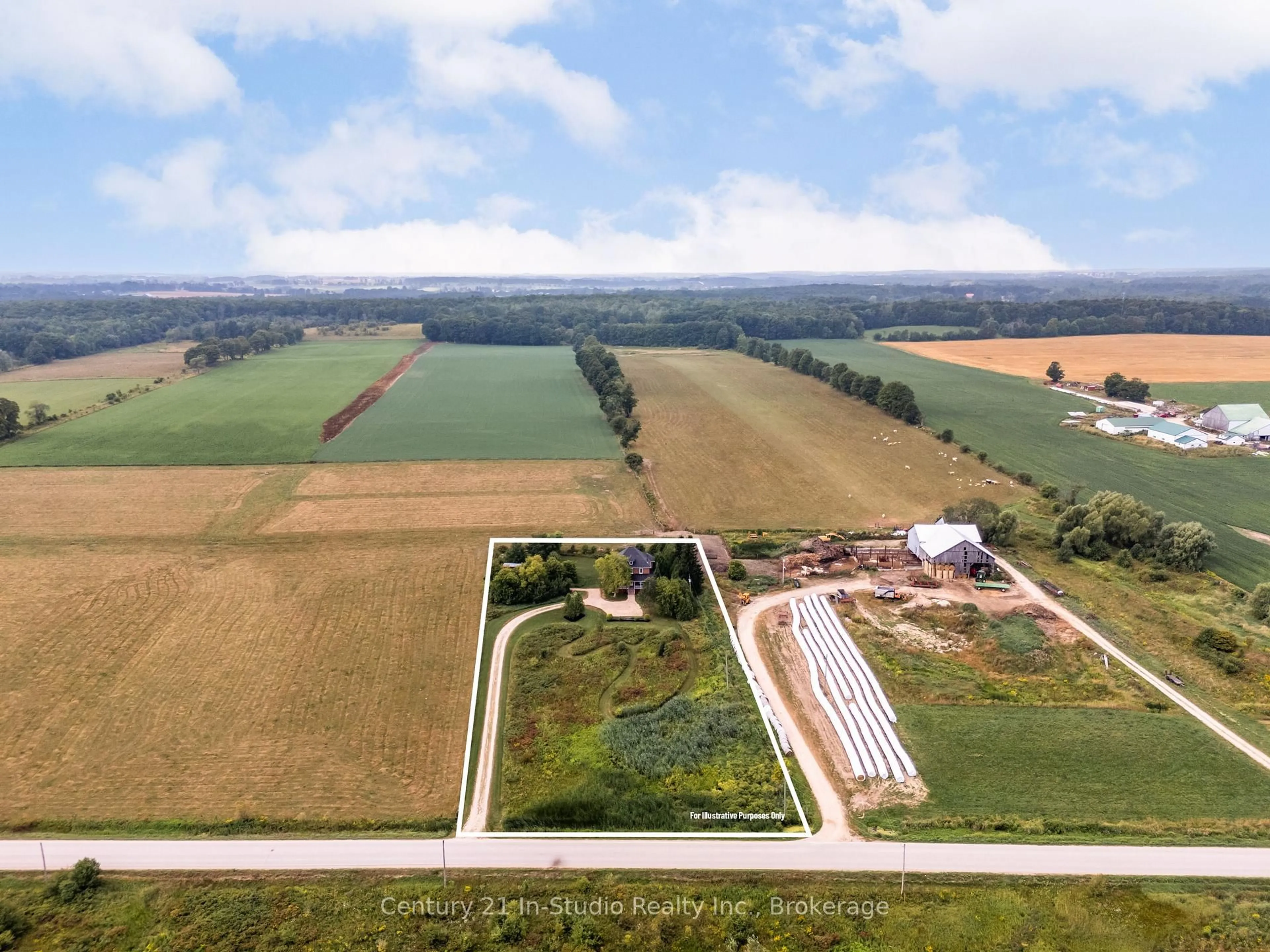 A pic from outside/outdoor area/front of a property/back of a property/a pic from drone, building for 155104 7th Line, Grey Highlands Ontario N0C 1H0