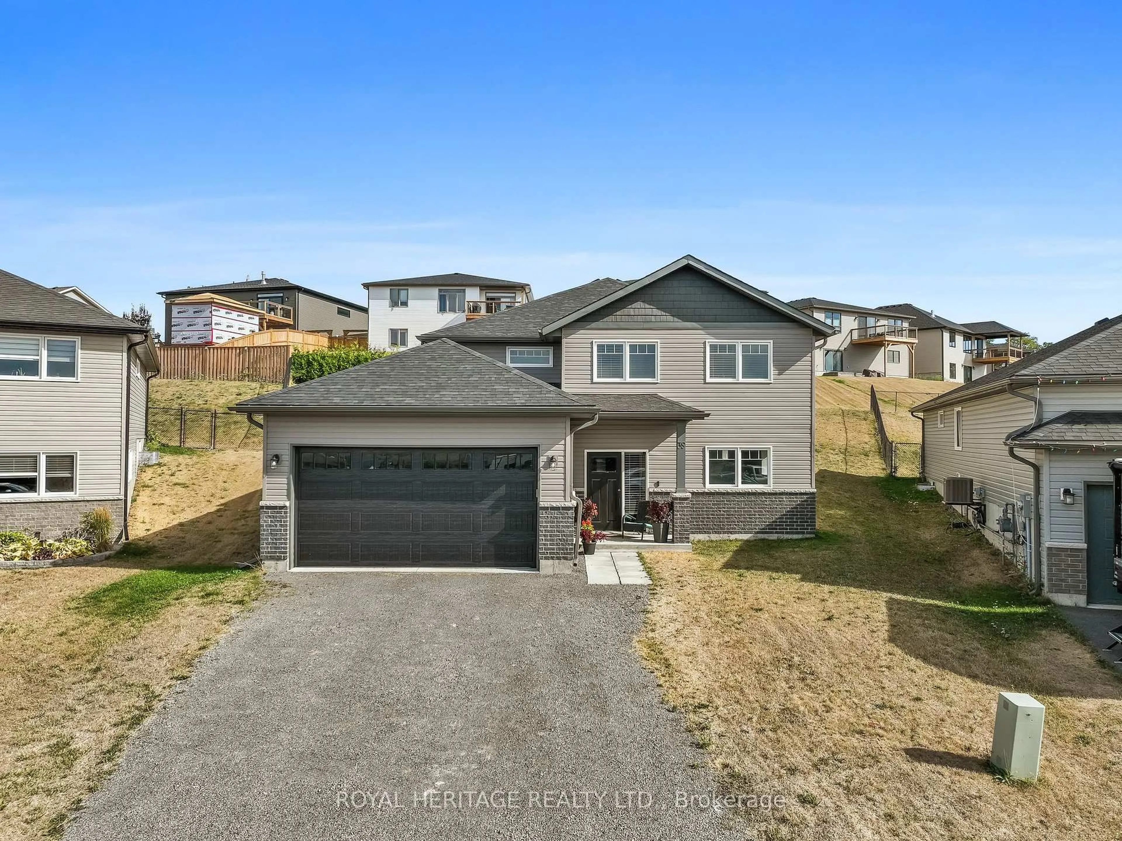 A pic from outside/outdoor area/front of a property/back of a property/a pic from drone, street for 39 Caleb Cres, Hastings Ontario K0K 2C0