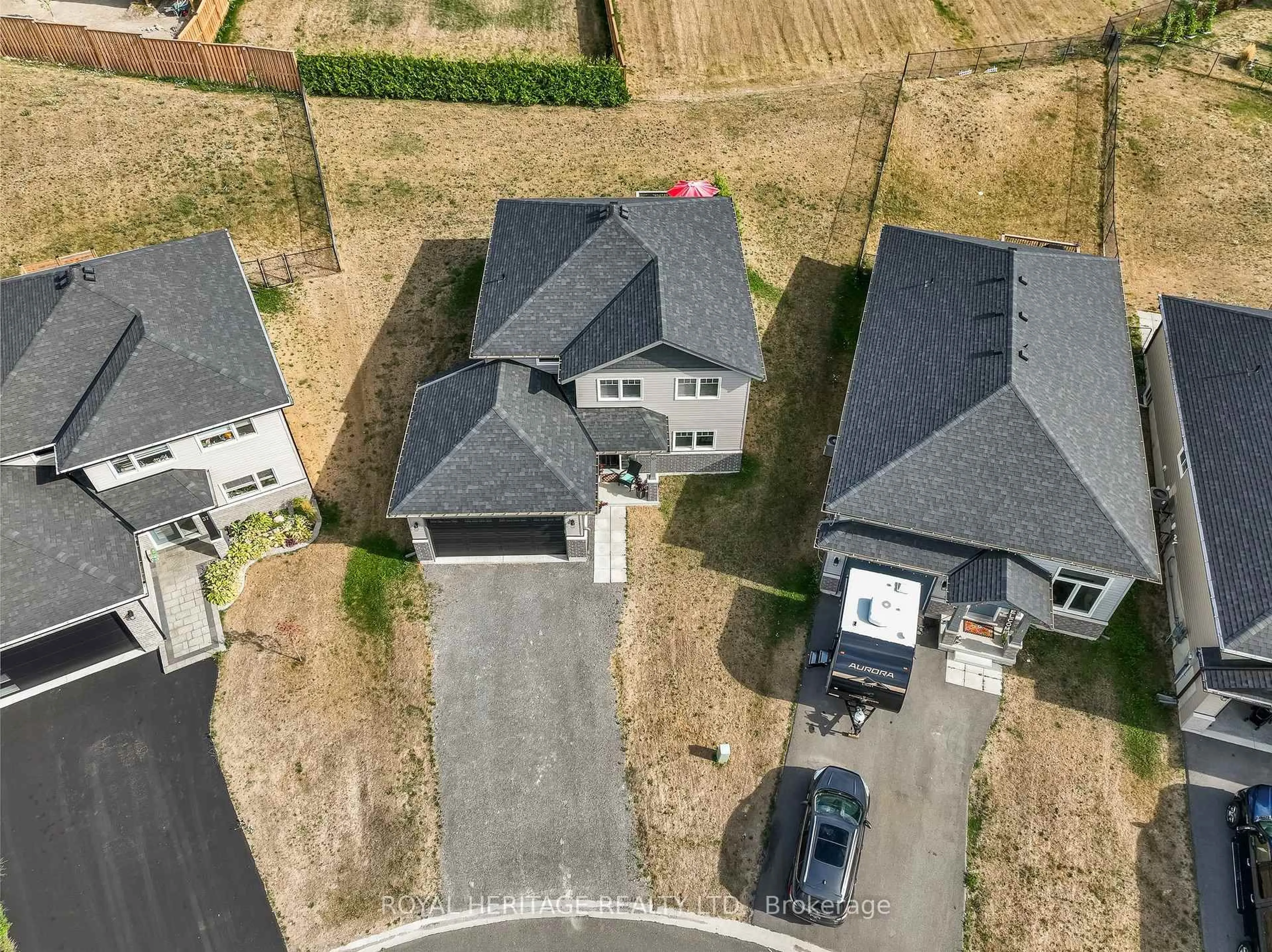 A pic from outside/outdoor area/front of a property/back of a property/a pic from drone, street for 39 Caleb Cres, Hastings Ontario K0K 2C0