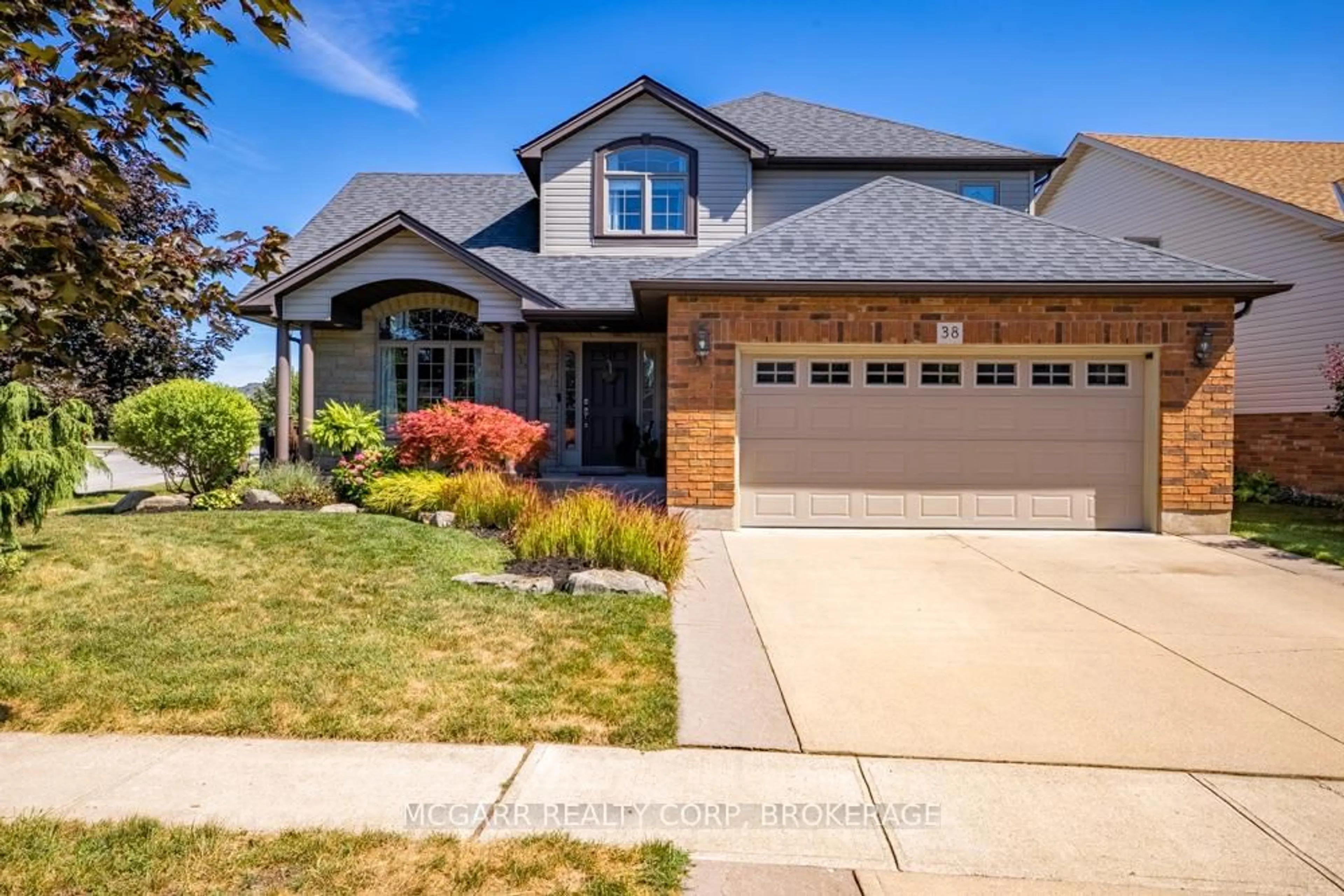 Home with brick exterior material, street for 38 Nicholas Dr, St. Catharines Ontario L2S 4C5