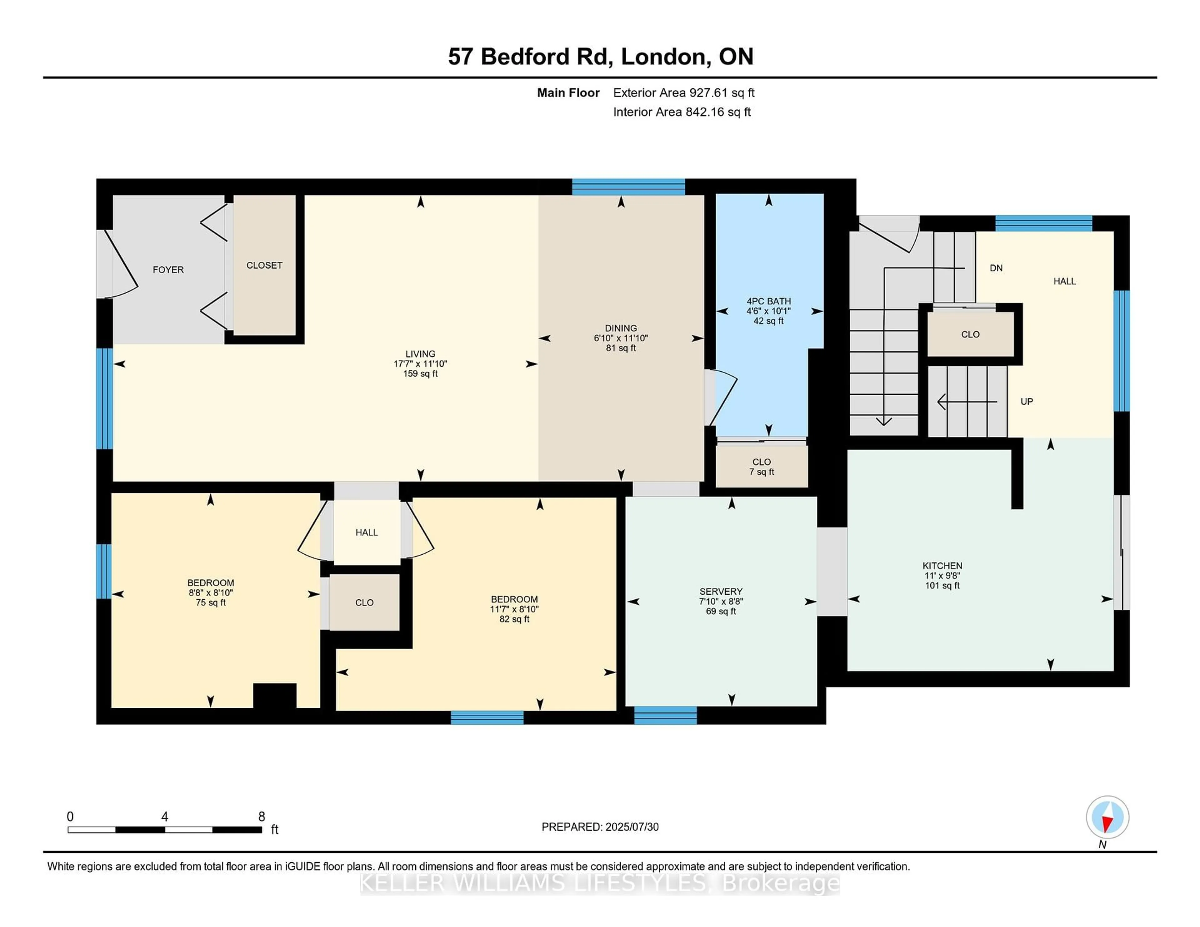 Floor plan for 57 Bedford Rd, London East Ontario N5Y 1Z5
