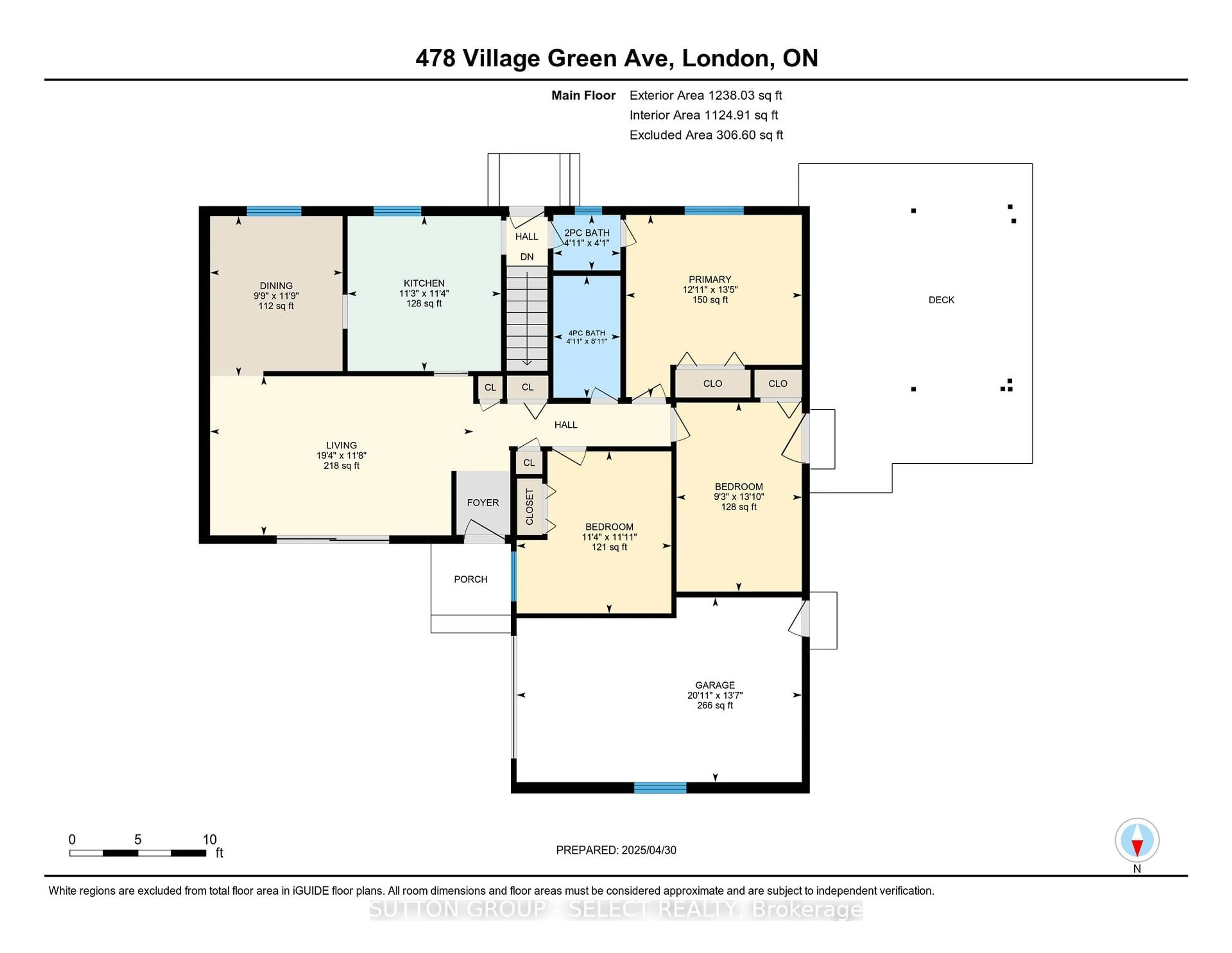 Floor plan for 478 Village Green Ave, London South Ontario N6J 1Z3