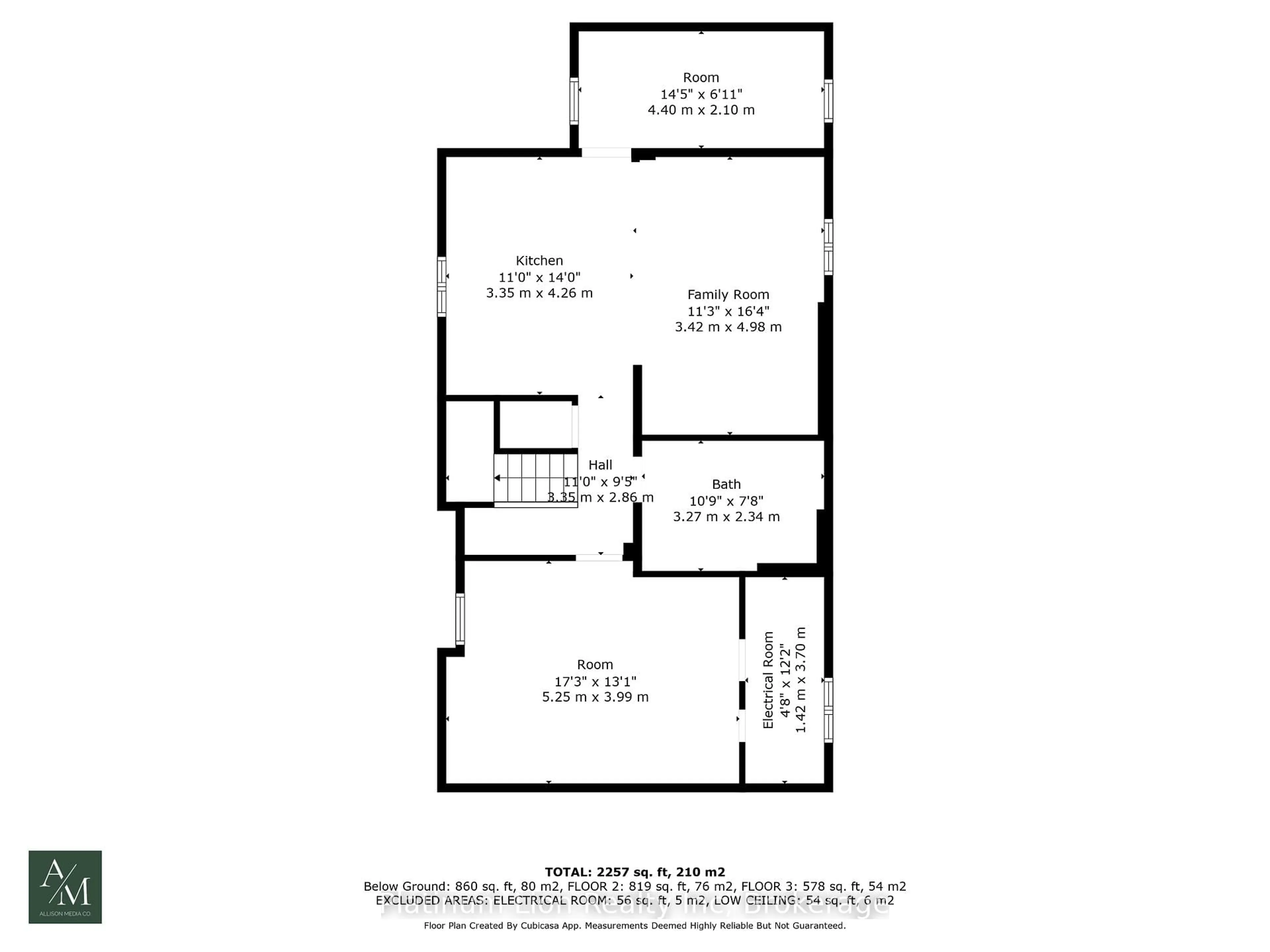 Floor plan for 146 Craigroyston Rd, Hamilton Ontario L8K 3K1