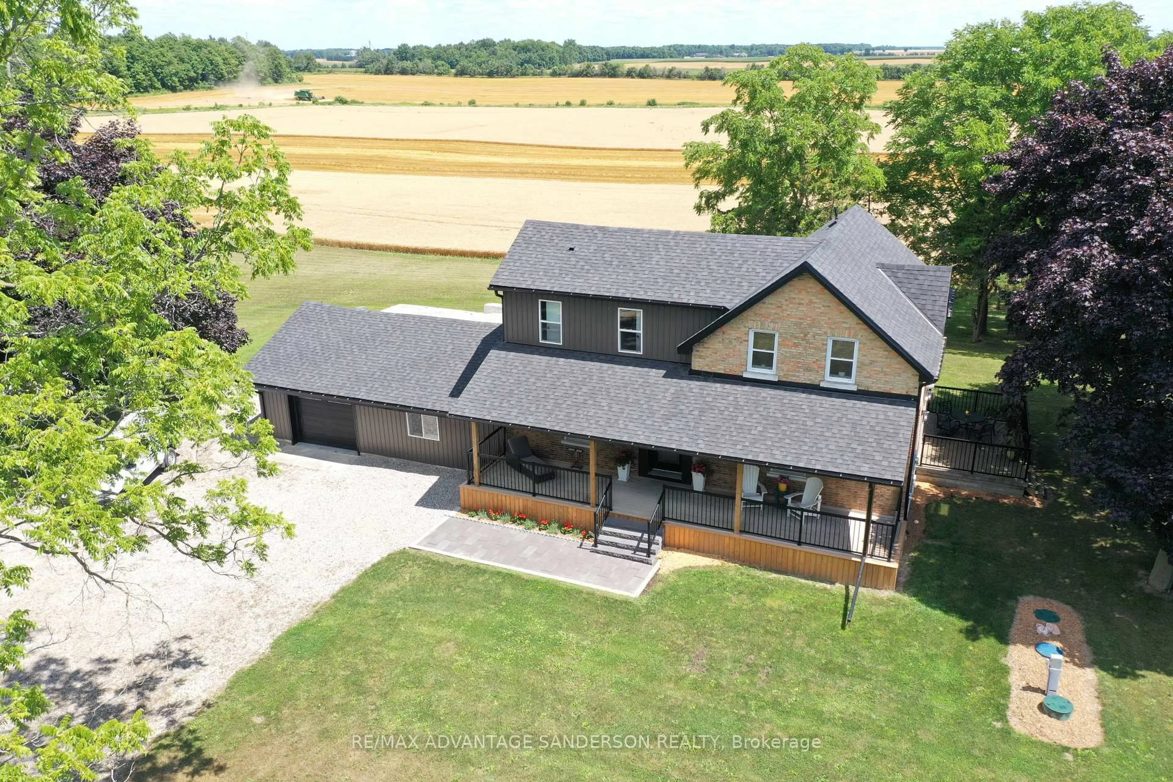 A pic from outside/outdoor area/front of a property/back of a property/a pic from drone, building for 22524 Vanneck Rd, Middlesex Centre Ontario N0M 2A0