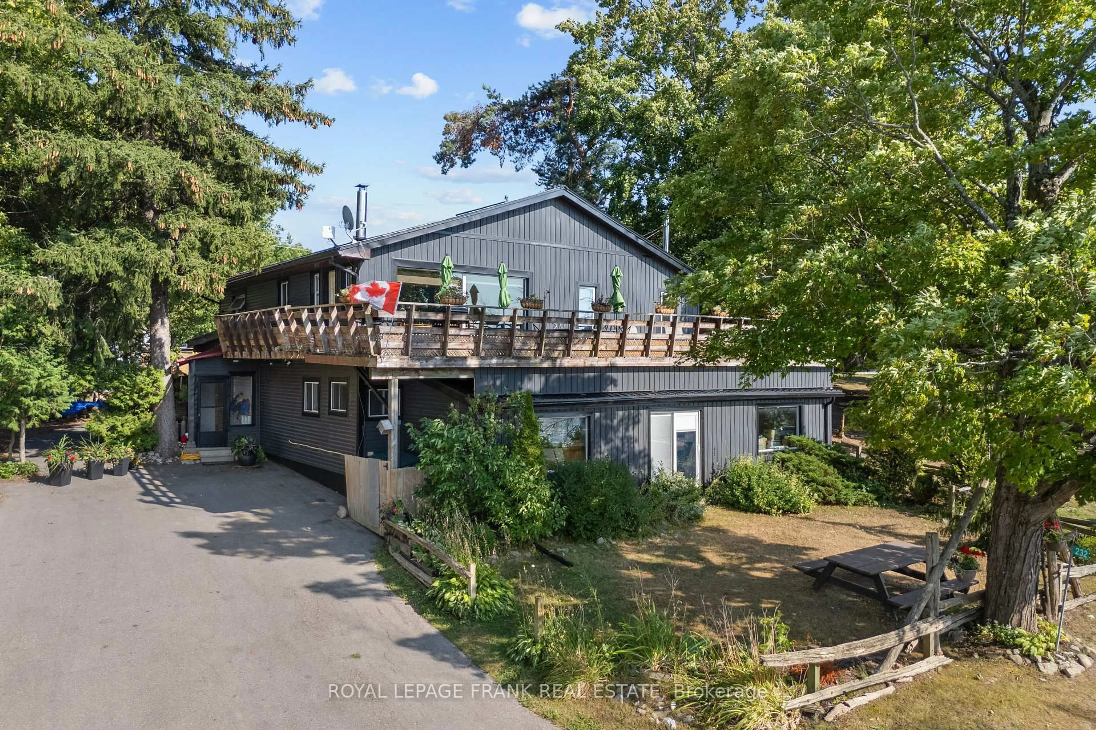 A pic from outside/outdoor area/front of a property/back of a property/a pic from drone, water/lake/river/ocean view for 230-232 Lake Dalrymple Rd, Kawartha Lakes Ontario L0K 1W0