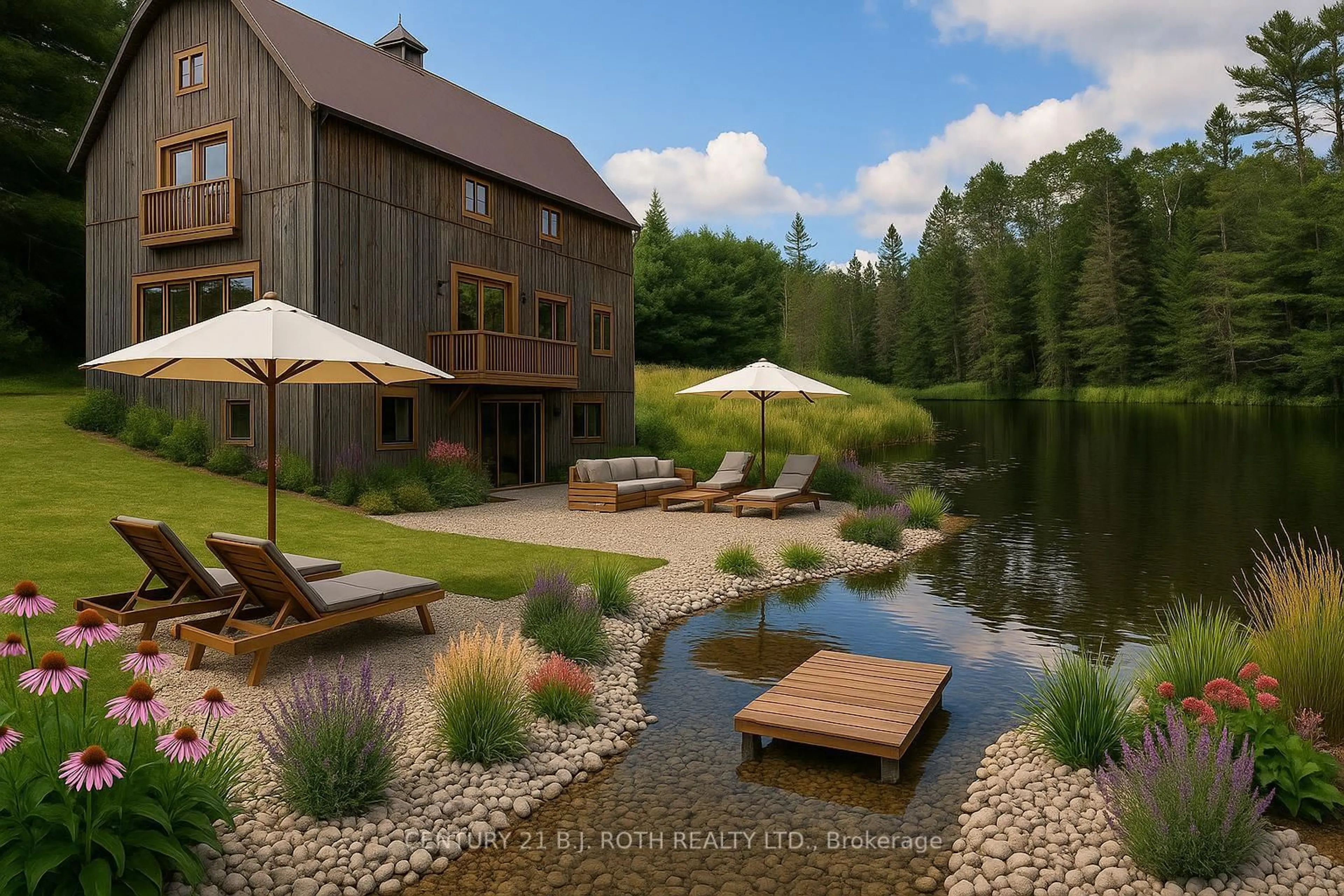 Patio, water/lake/river/ocean view for 669 Rye Rd, Parry Sound Ontario P0A 1X0