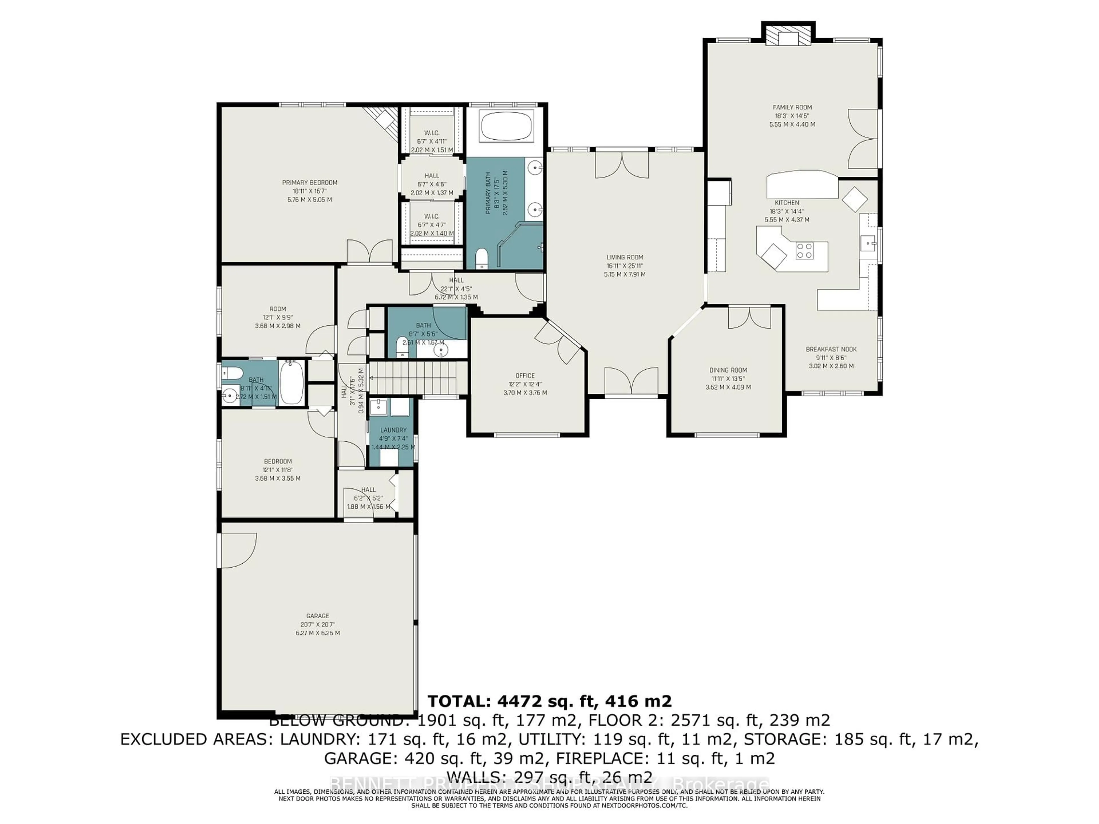 Floor plan for 5 Countryside Green, Ottawa Ontario K2R 1B5