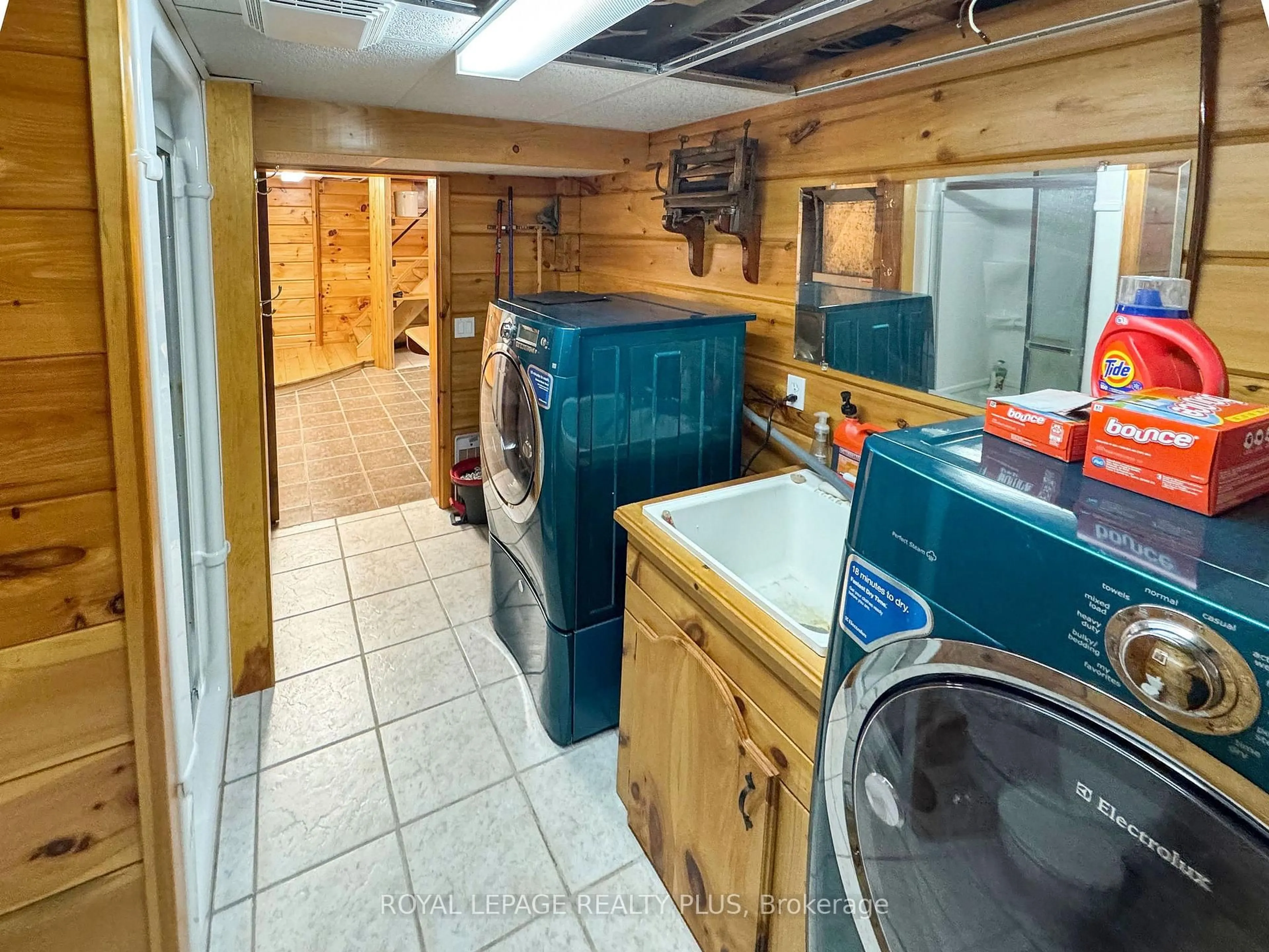Kitchen with laundary machines, ceramic/tile floor for 203 Cottage Lane, Carlow/Mayo Ontario K0L 2M0