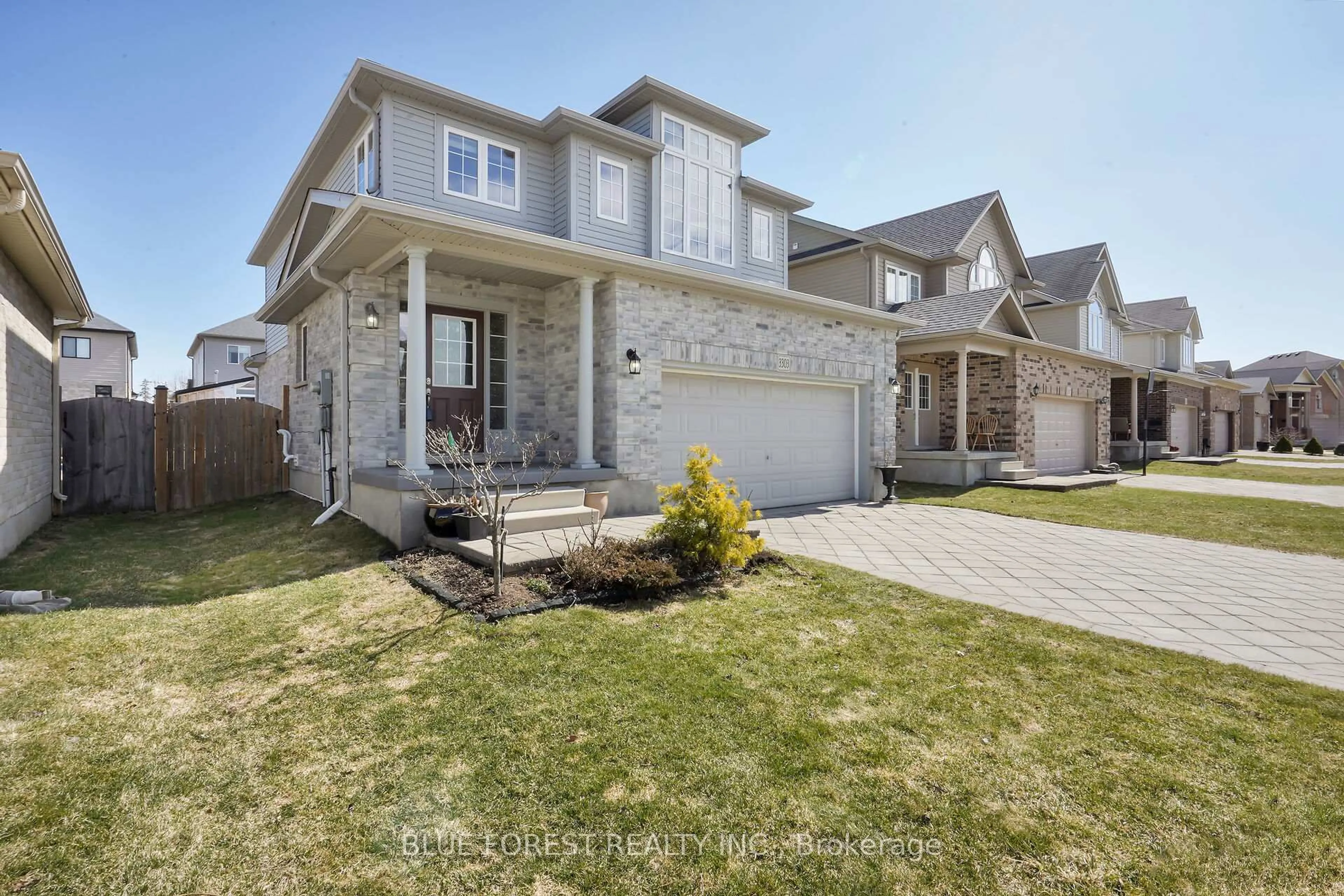 Home with brick exterior material, street for 3303 Jinnies Way, London South Ontario N6L 0B8