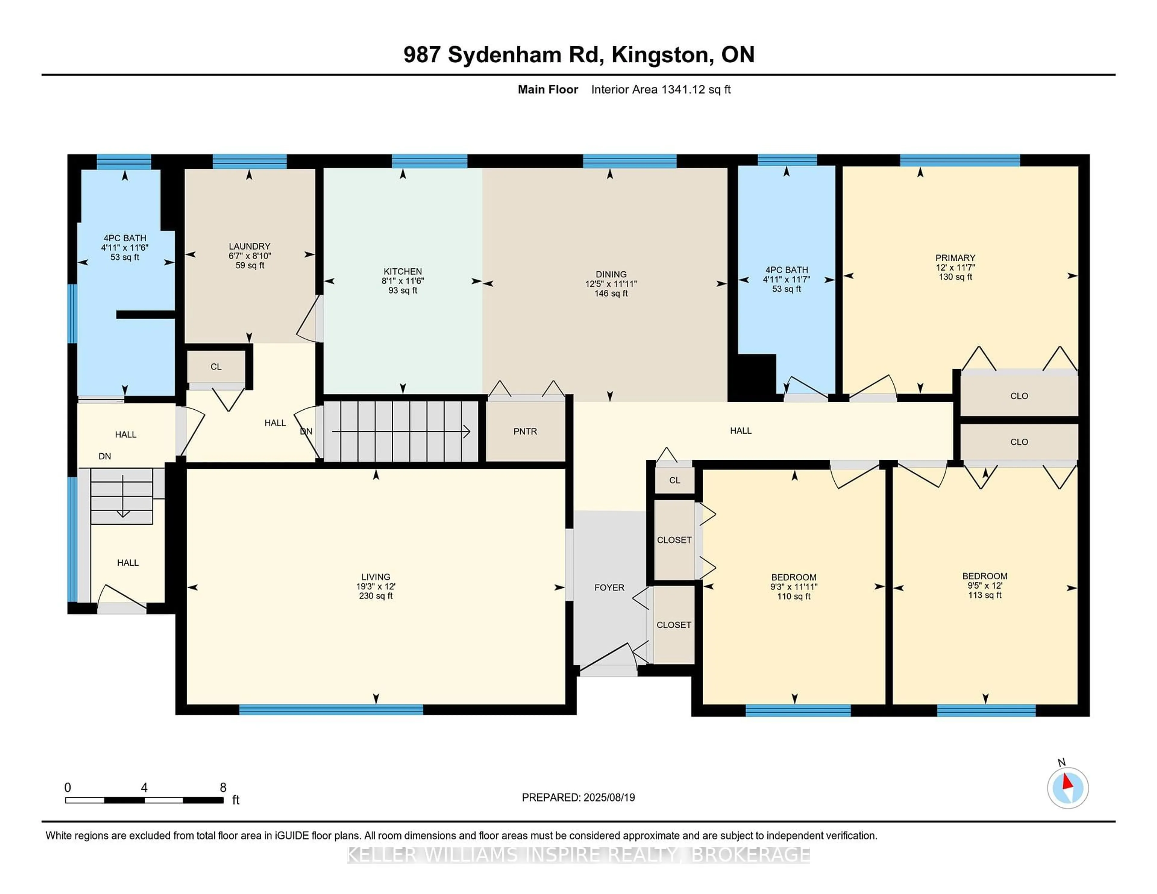 Floor plan for 987 Sydenham Rd, Kingston Ontario K7M 3L8