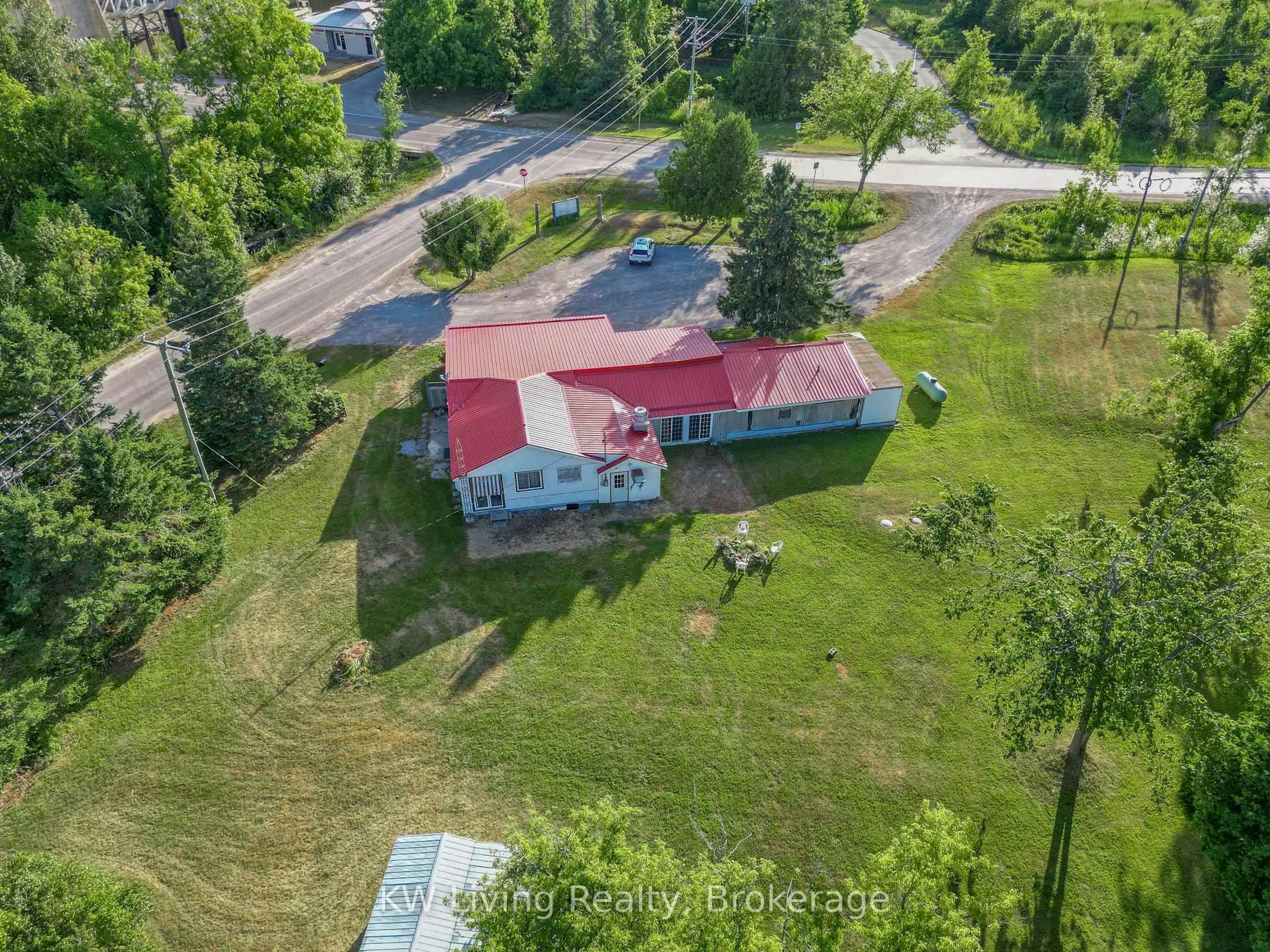 A pic from outside/outdoor area/front of a property/back of a property/a pic from drone, unknown for 2030 Kirkfield Rd, Kawartha Lakes Ontario K0M 2B0