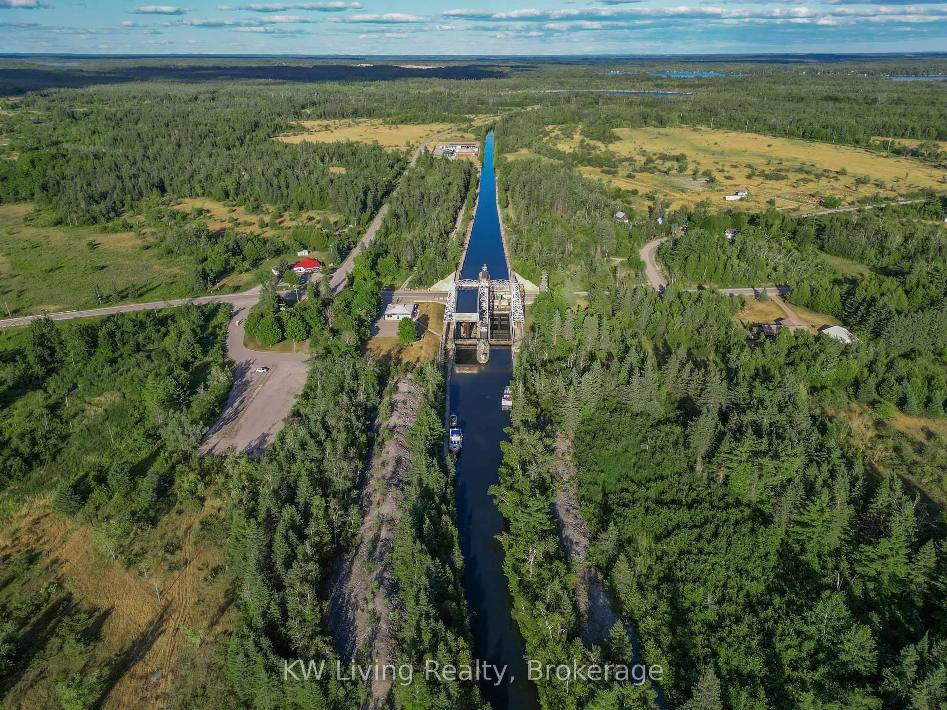 A pic from outside/outdoor area/front of a property/back of a property/a pic from drone, water/lake/river/ocean view for 2030 Kirkfield Rd, Kawartha Lakes Ontario K0M 2B0