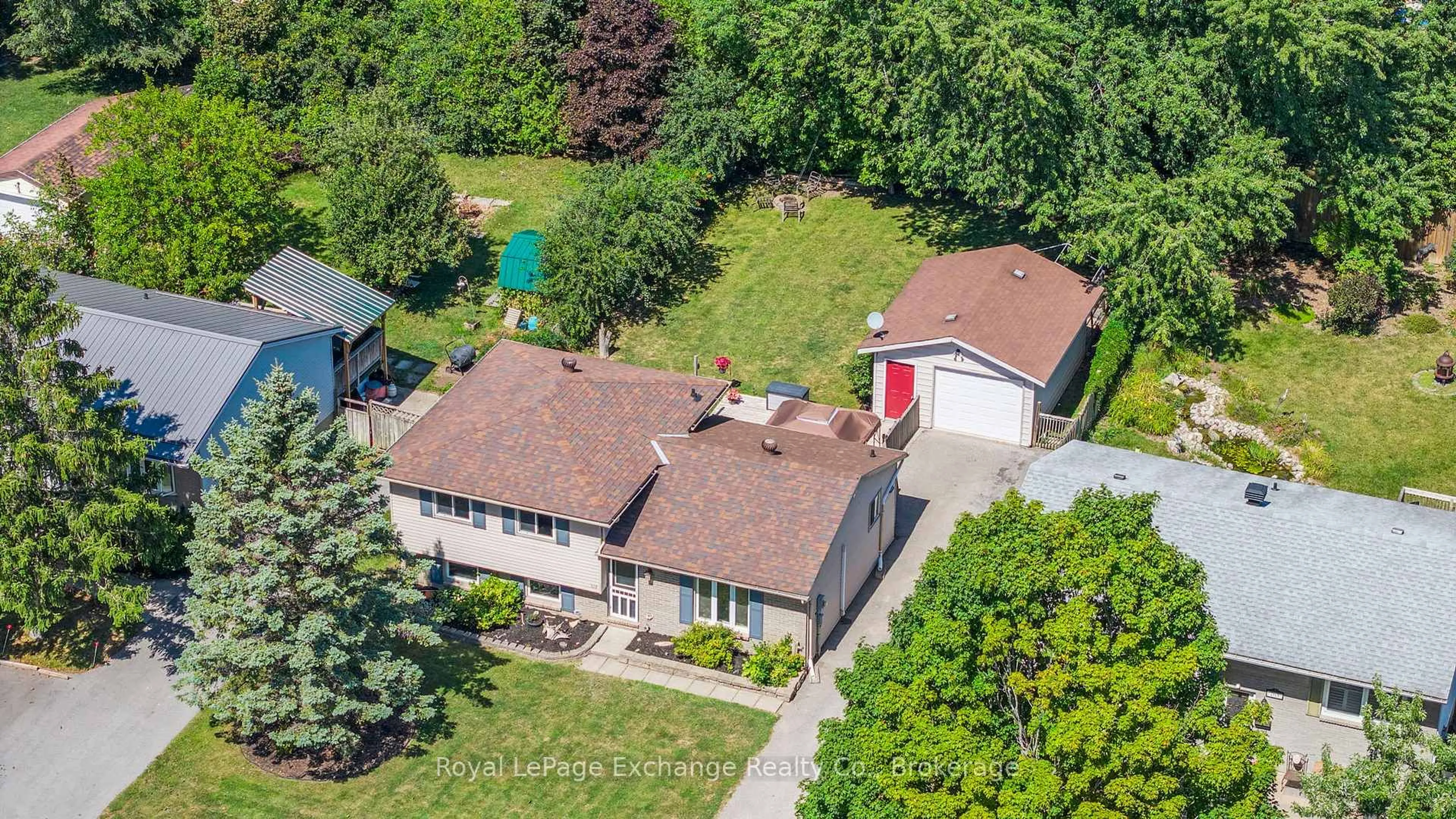 A pic from outside/outdoor area/front of a property/back of a property/a pic from drone, street for 759 Palmateer Dr, Kincardine Ontario N2Z 1R8