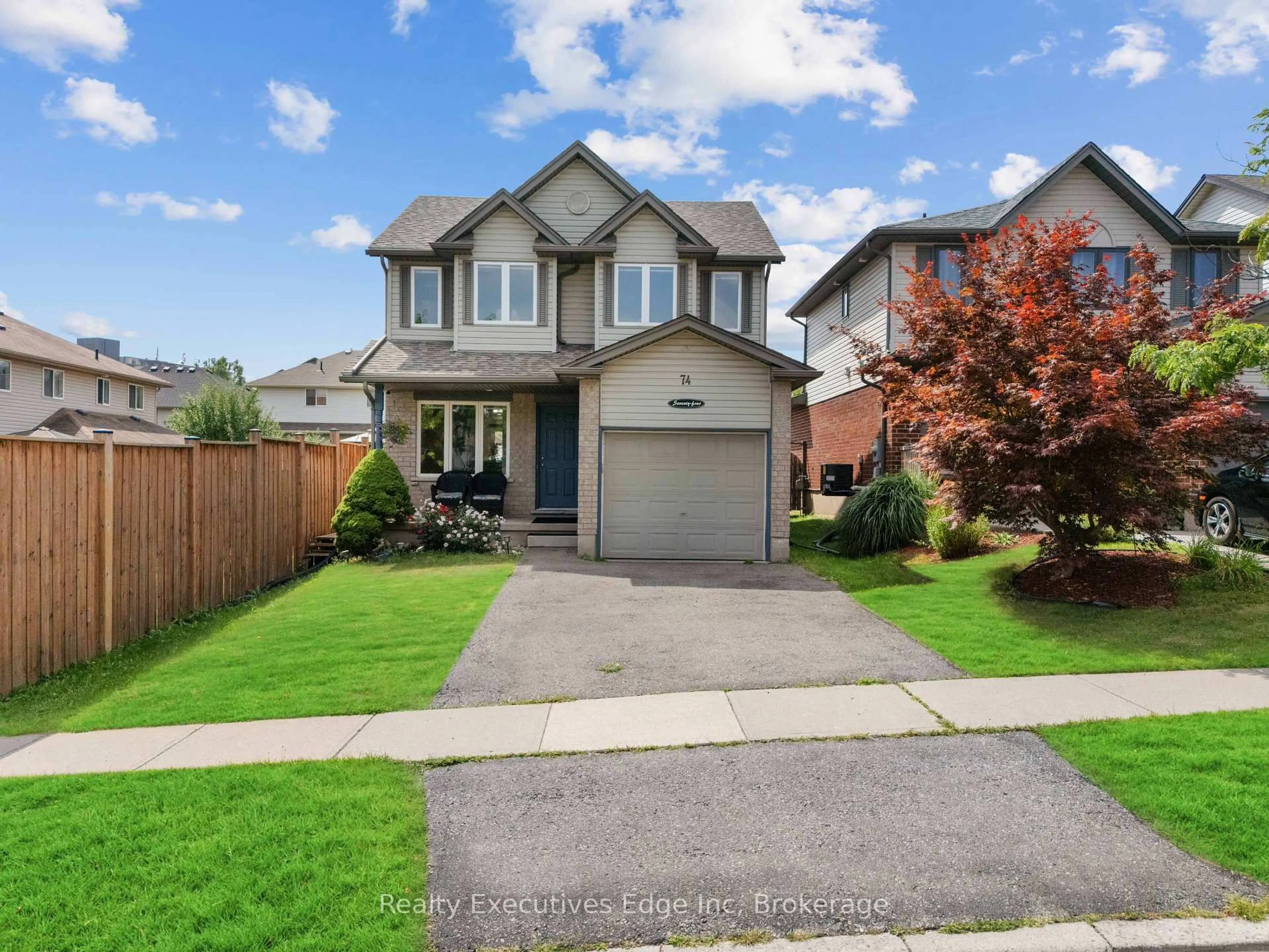 Home with brick exterior material, street for 74 Joshua St, Kitchener Ontario N2C 2T5