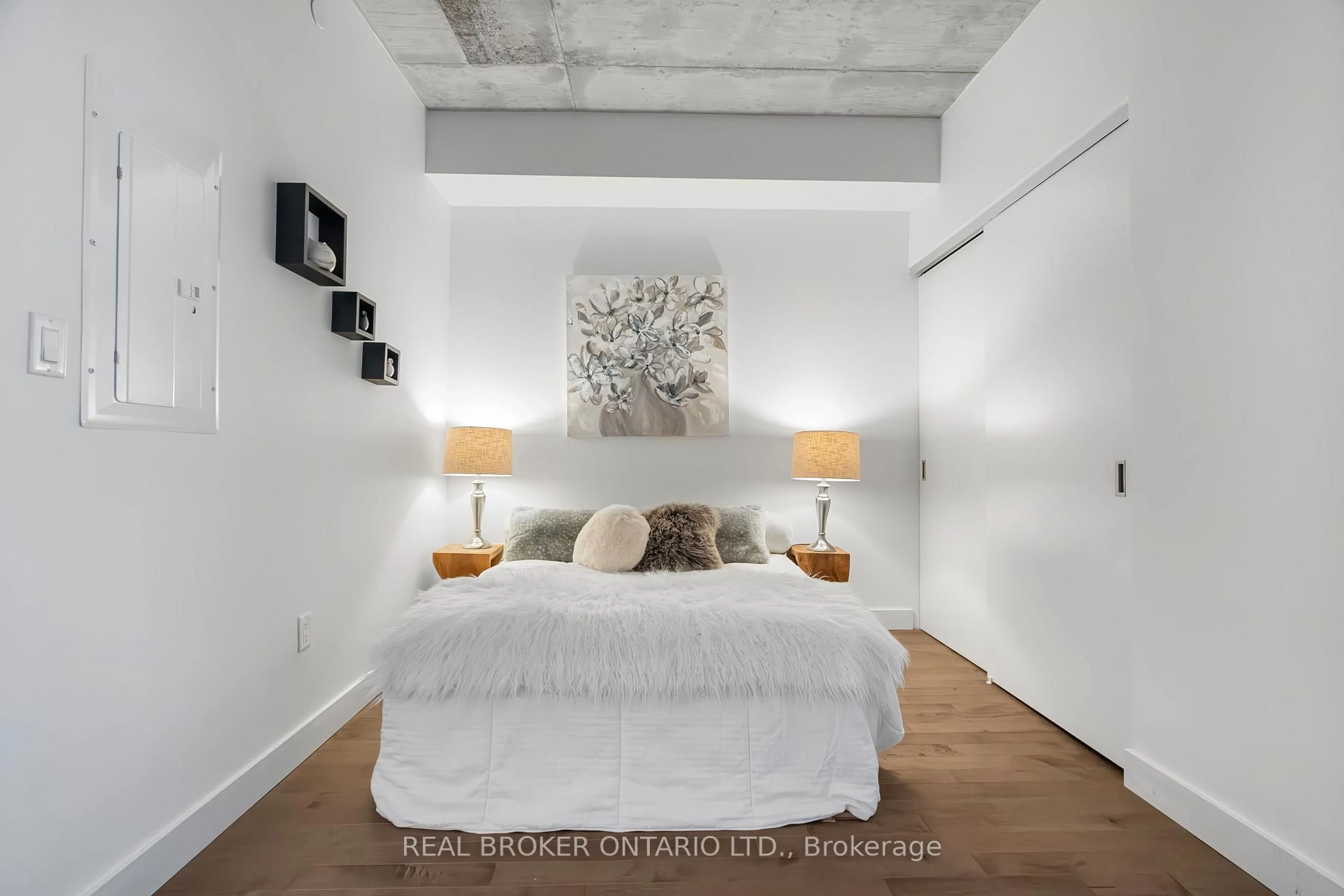 Bedroom with bed, unknown for 224 Lyon St #1208, Ottawa Ontario K1R 0C1