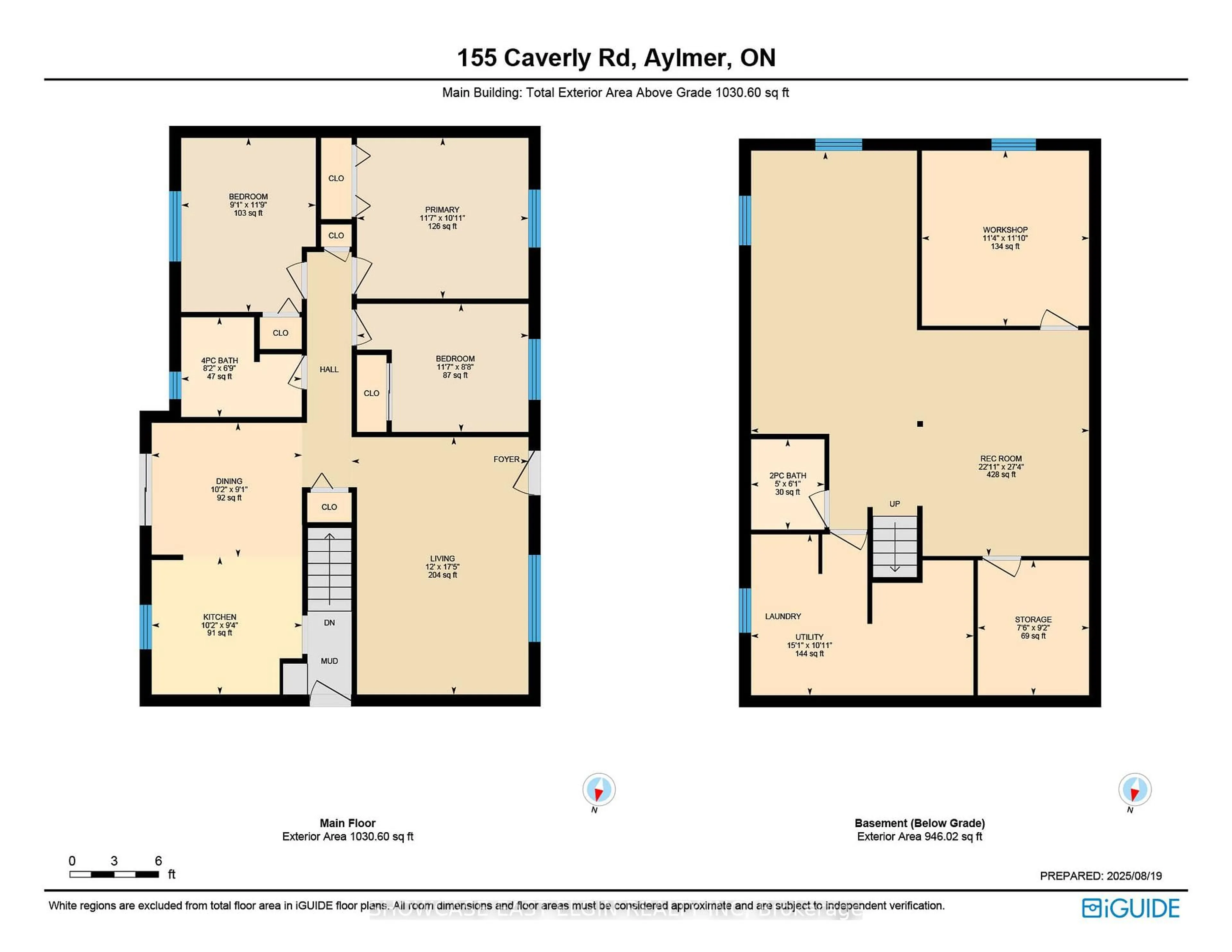 Floor plan for 155 Caverly Rd, Aylmer Ontario N5H 3C4