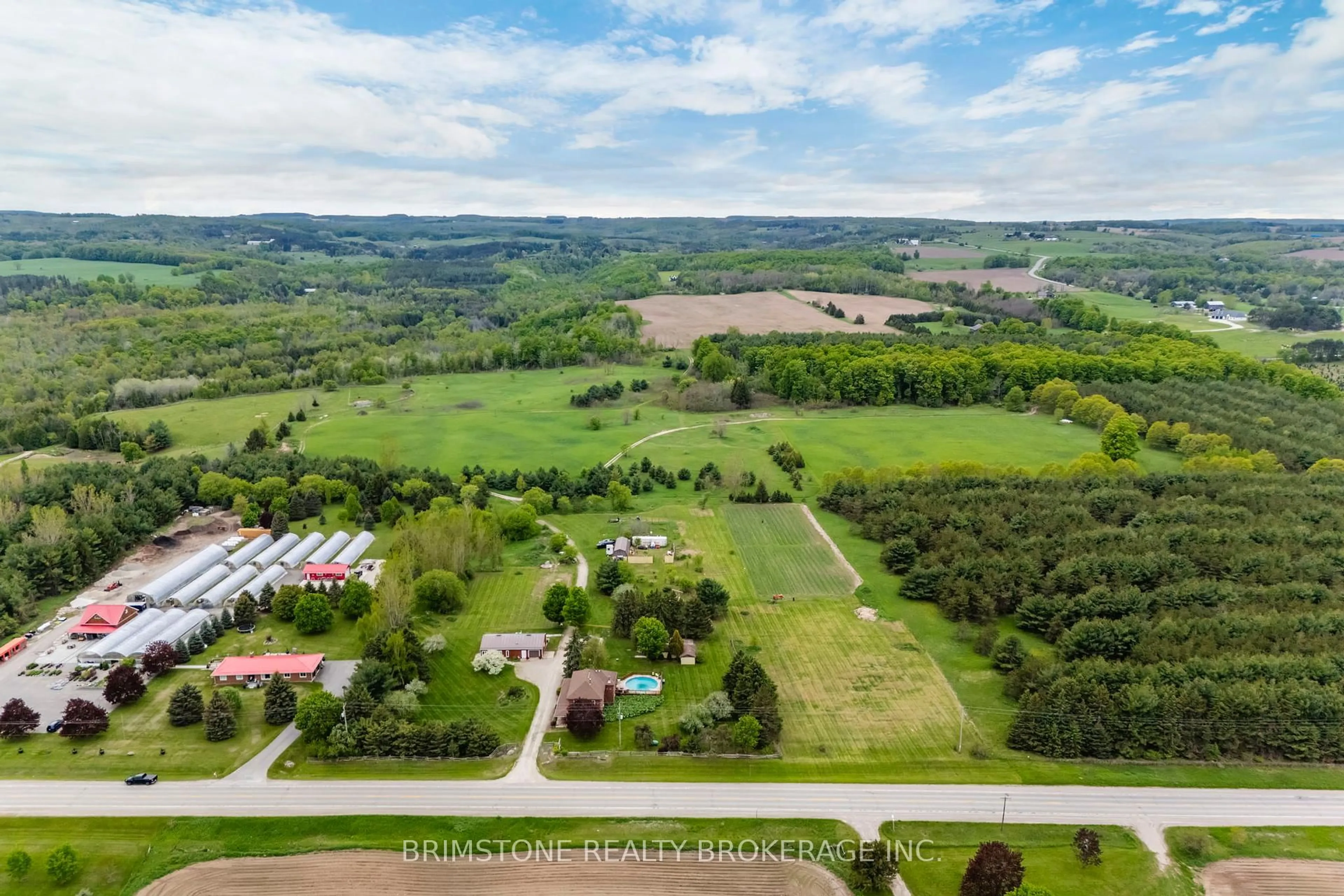 A pic from outside/outdoor area/front of a property/back of a property/a pic from drone, water/lake/river/ocean view for 936488 Dufferin County Road 18 Rd, Mulmur Ontario L9V 0L5
