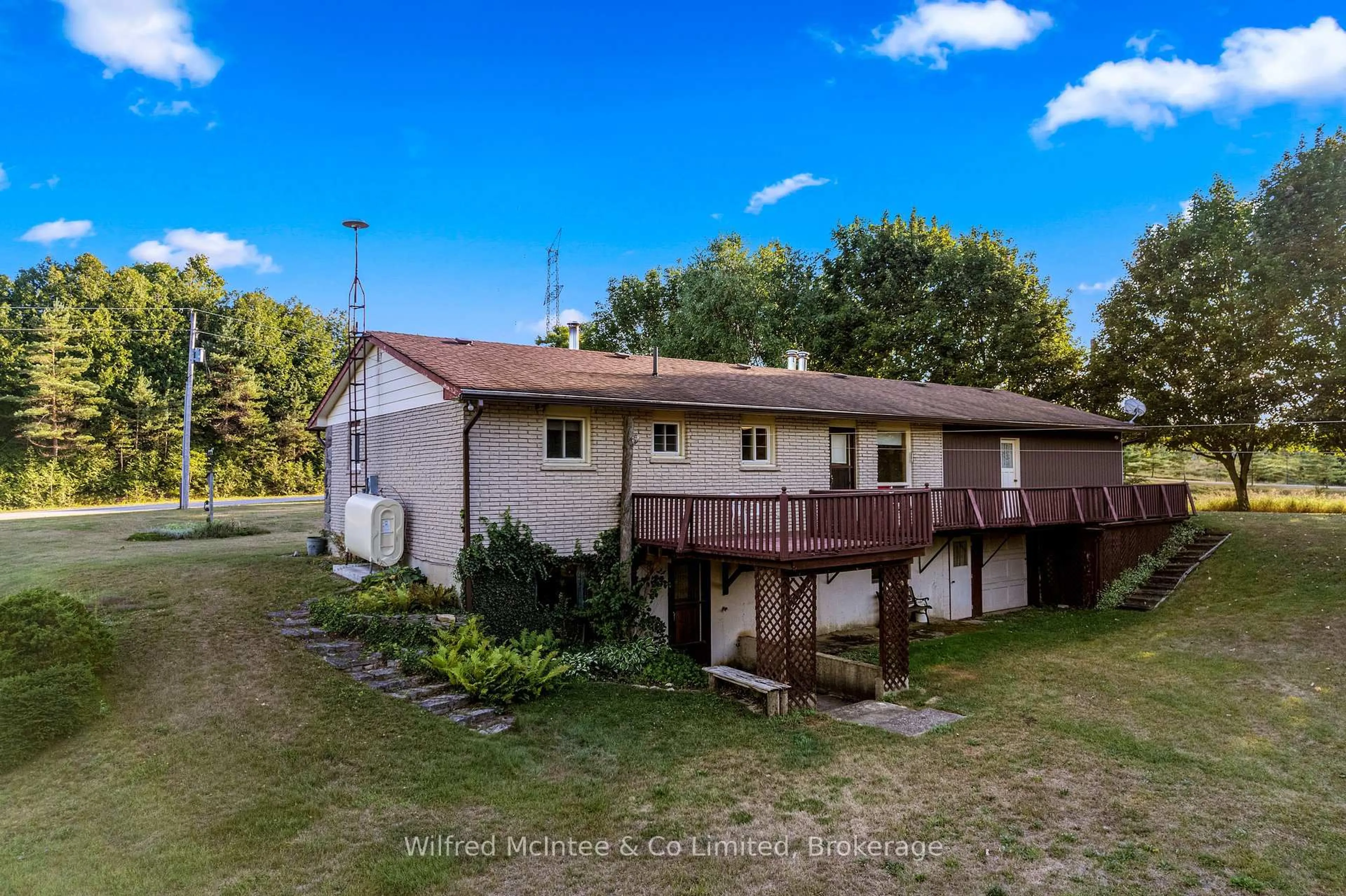 A pic from outside/outdoor area/front of a property/back of a property/a pic from drone, water/lake/river/ocean view for 262663 Varney Rd, West Grey Ontario N0G 1R0