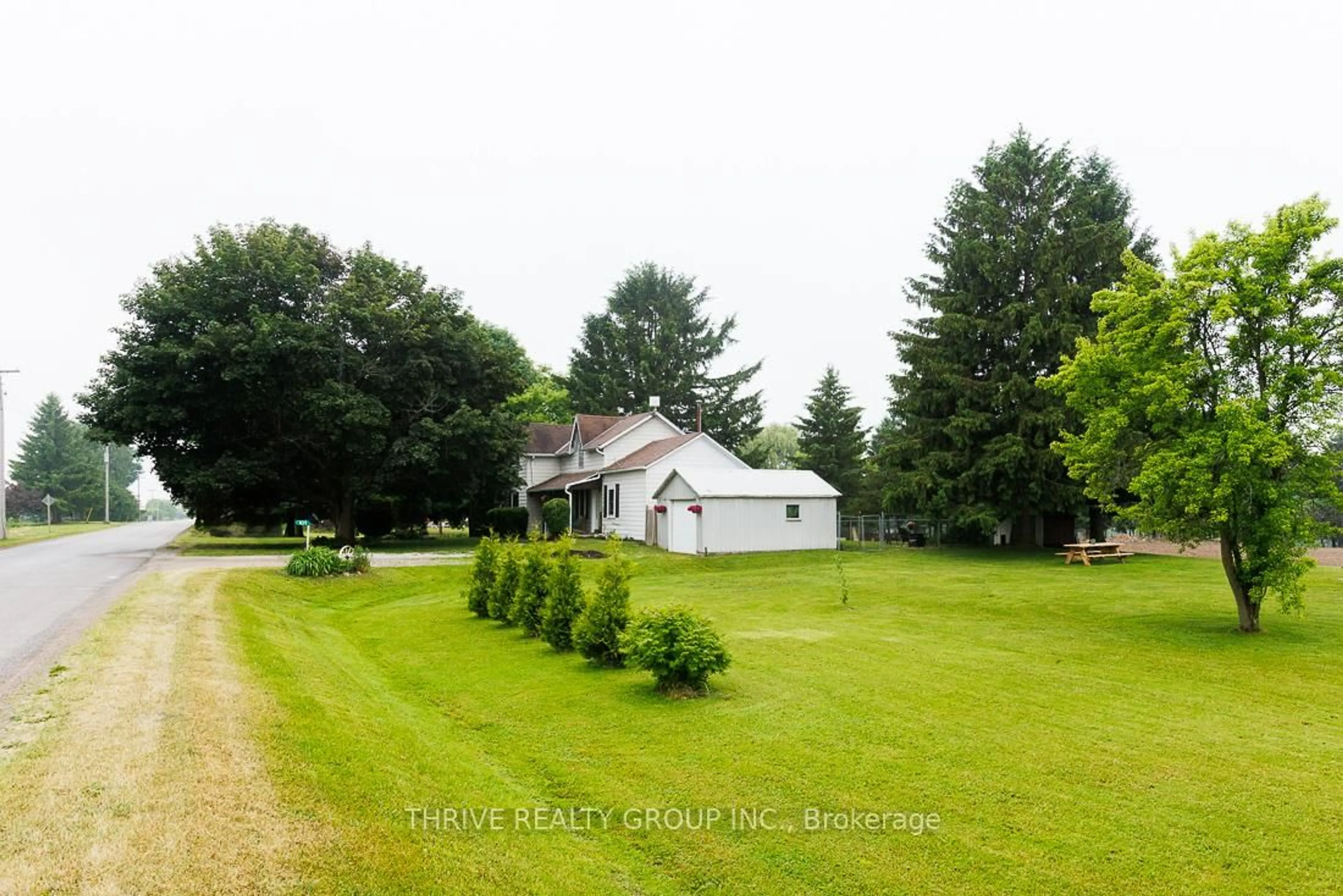 A pic from outside/outdoor area/front of a property/back of a property/a pic from drone, street for 101 Goshen Rd, Bayham Ontario N4G 4G7
