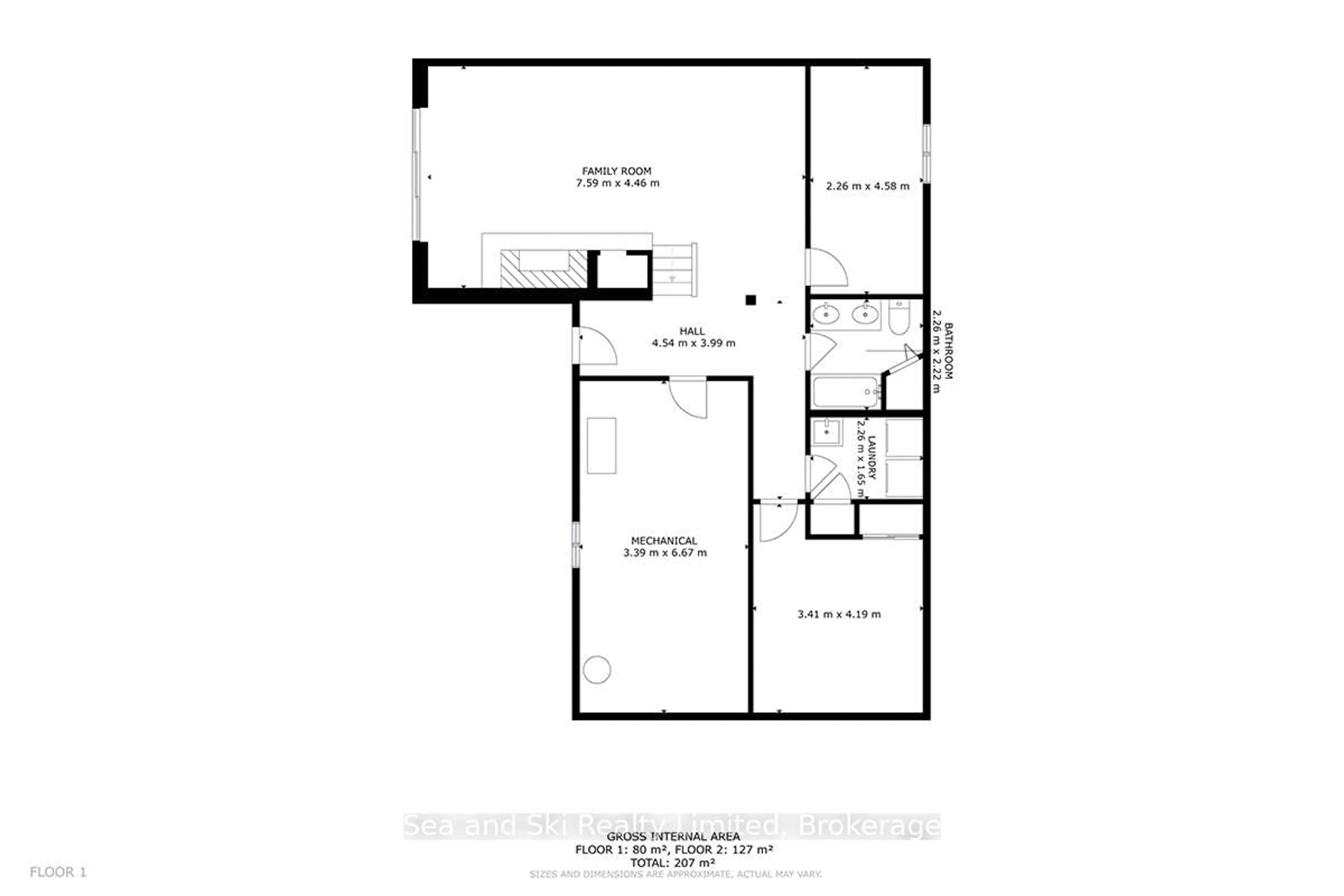 Floor plan for 102 Mccullough Lake Dr, Chatsworth Ontario N0H 2V0