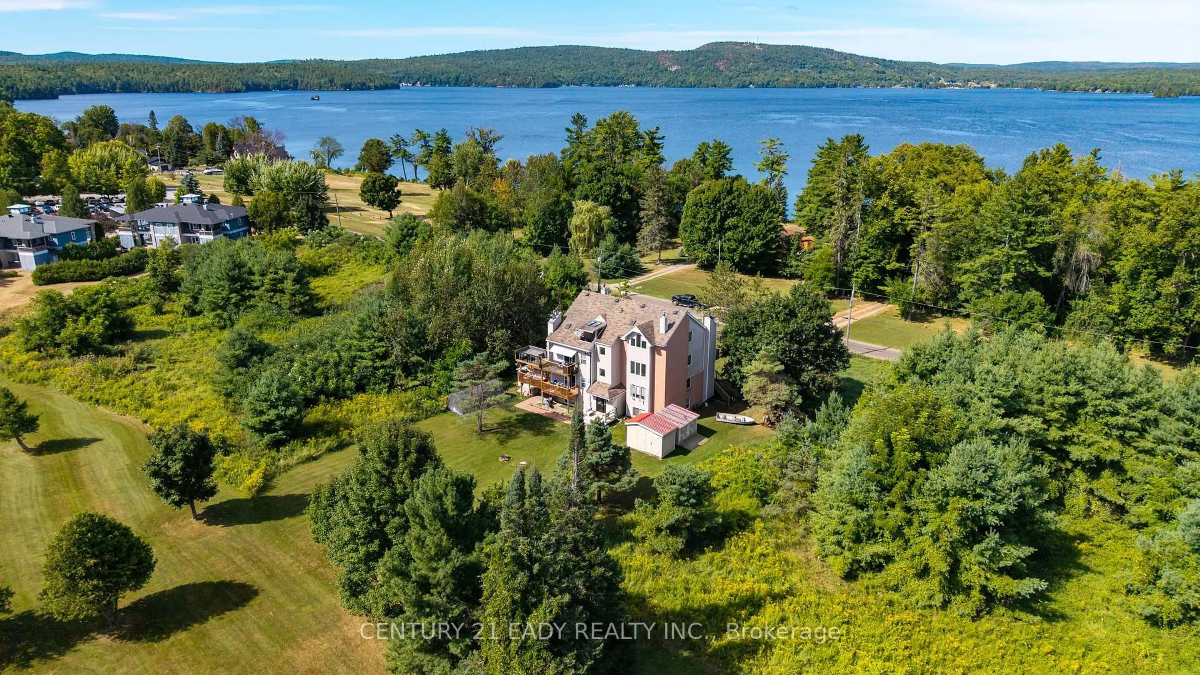 A pic from outside/outdoor area/front of a property/back of a property/a pic from drone, water/lake/river/ocean view for 1036 Barryvale Rd #Unit #1D, Calabogie Ontario K0J 1H0