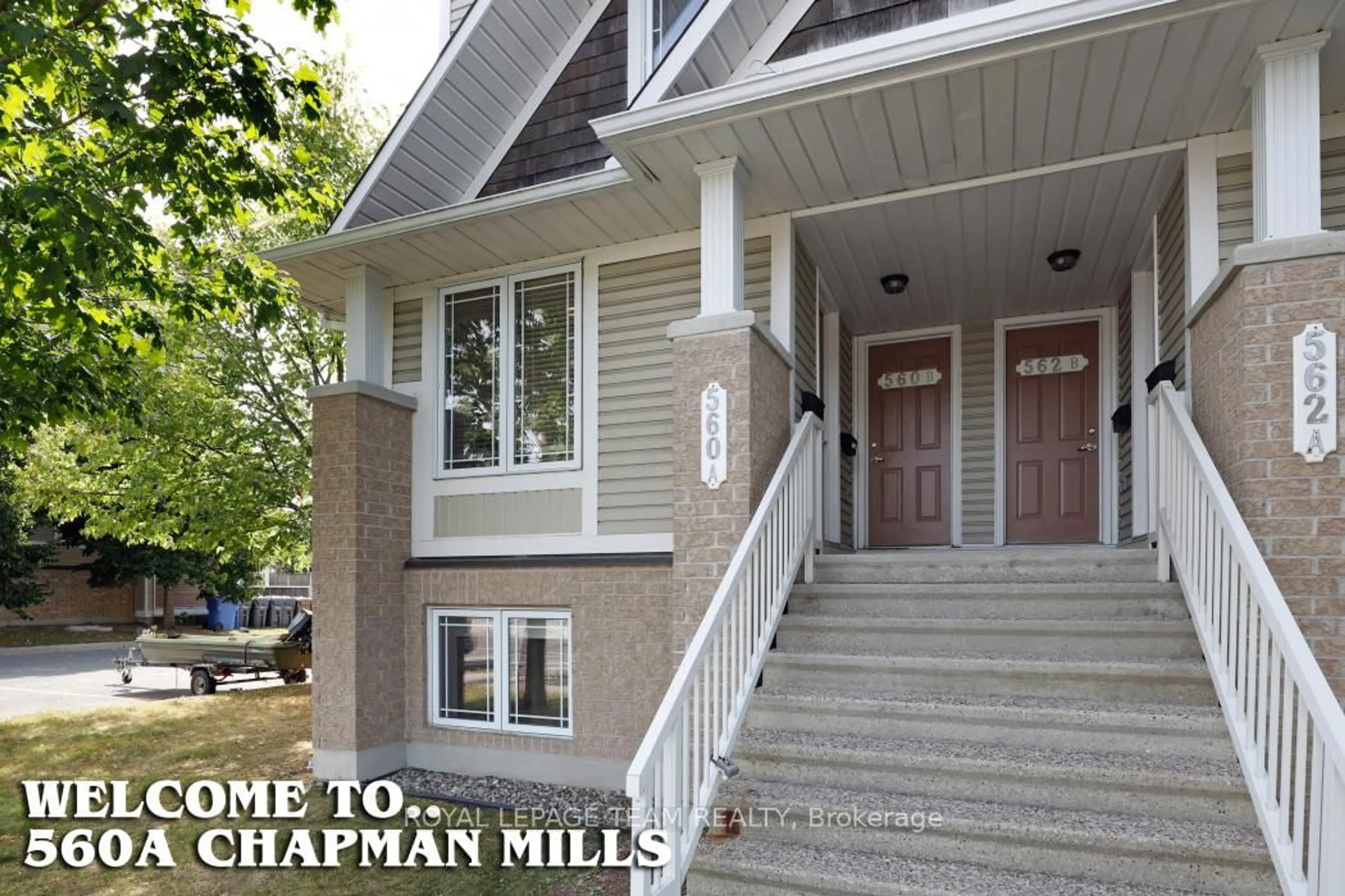 Home with vinyl exterior material, mountain view for 560 Chapman Mills Dr #A, Ottawa Ontario K2J 3V2