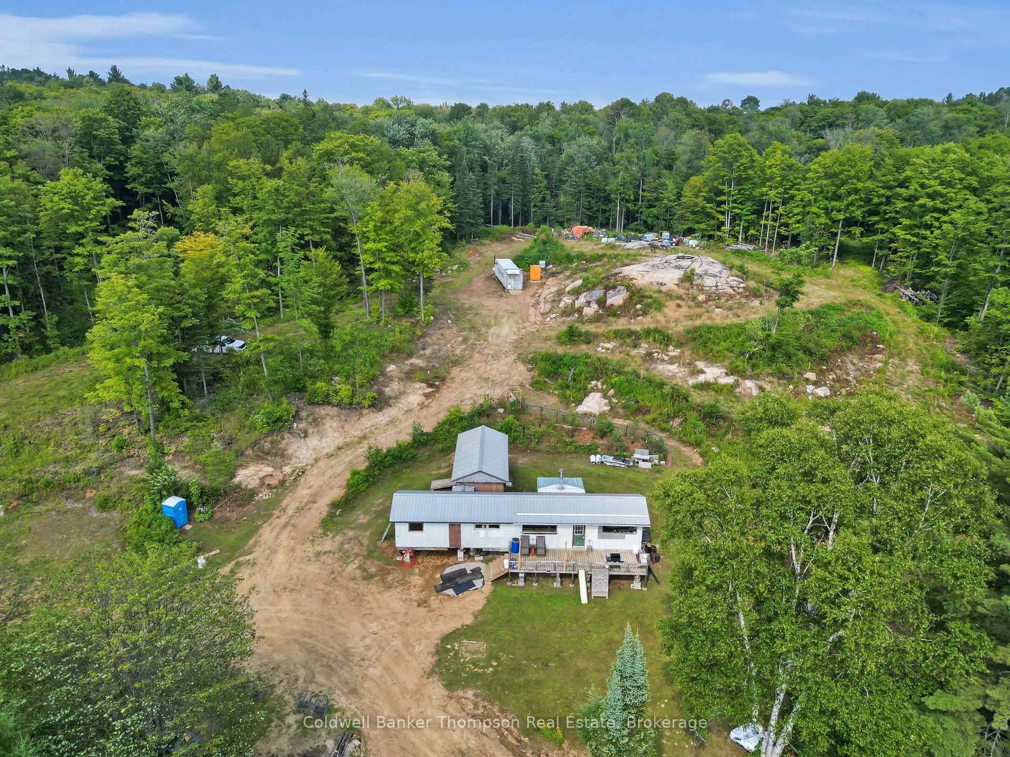 A pic from outside/outdoor area/front of a property/back of a property/a pic from drone, forest/trees view for 0 Seguin Tr, Perry Ontario P0A 1J0