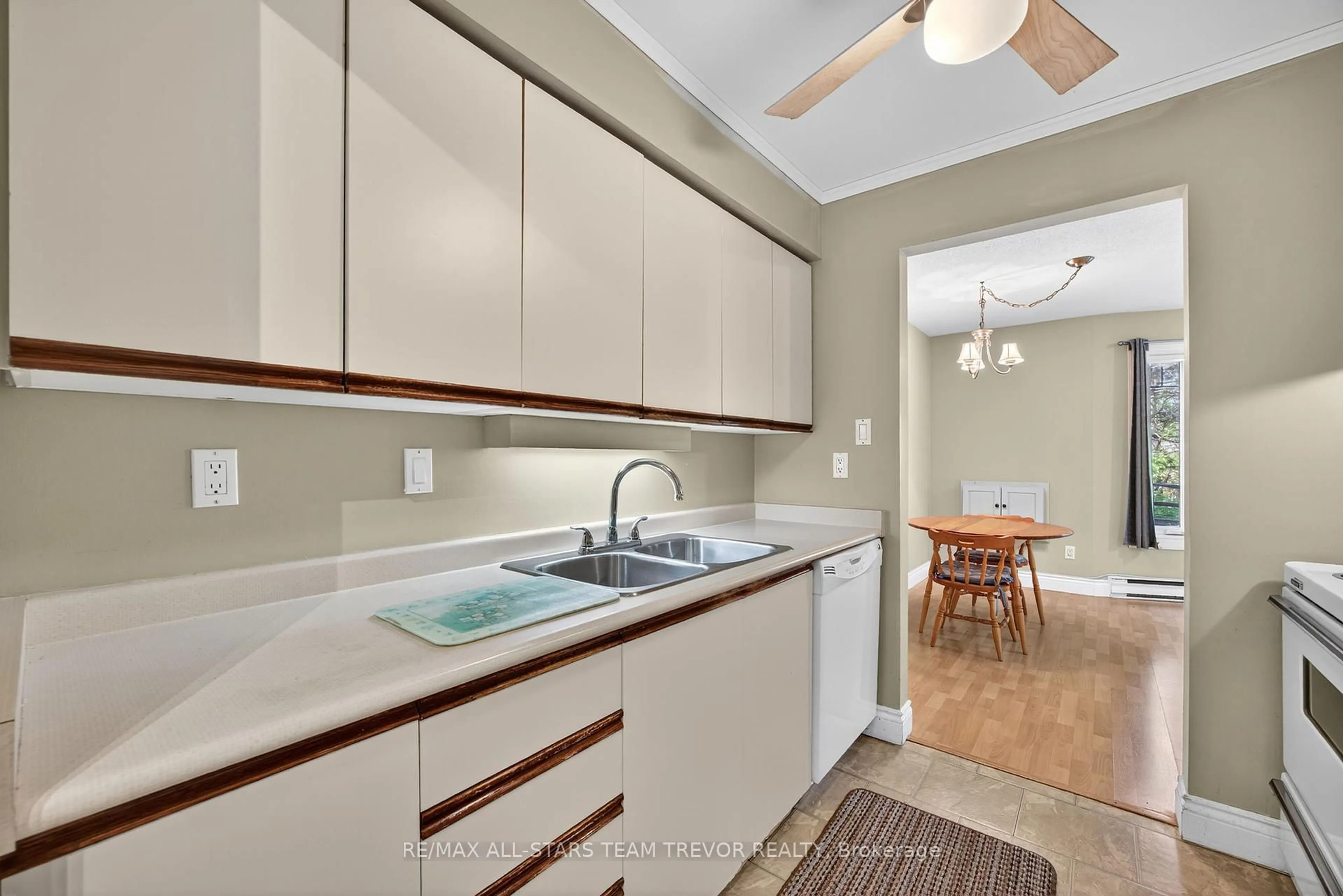 Standard kitchen, ceramic/tile floor for 653 Cedar Lane #104B, Bracebridge Ontario P1L 1P2