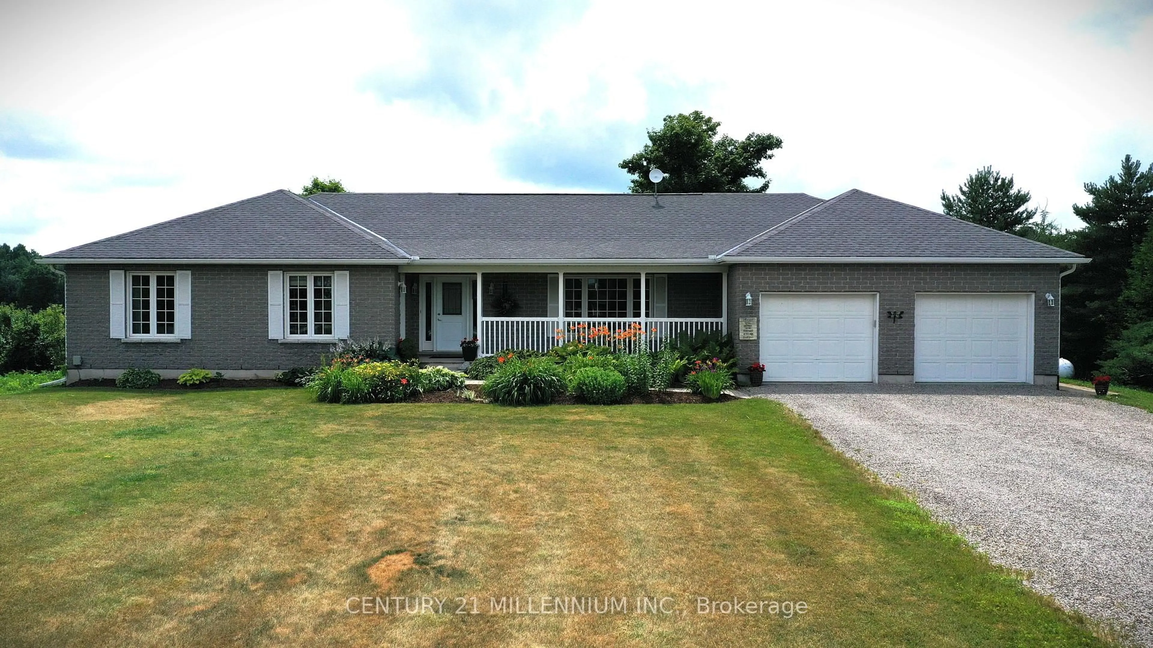 Home with vinyl exterior material, street for 231120 County Road 24, East Garafraxa Ontario L9W 7B8