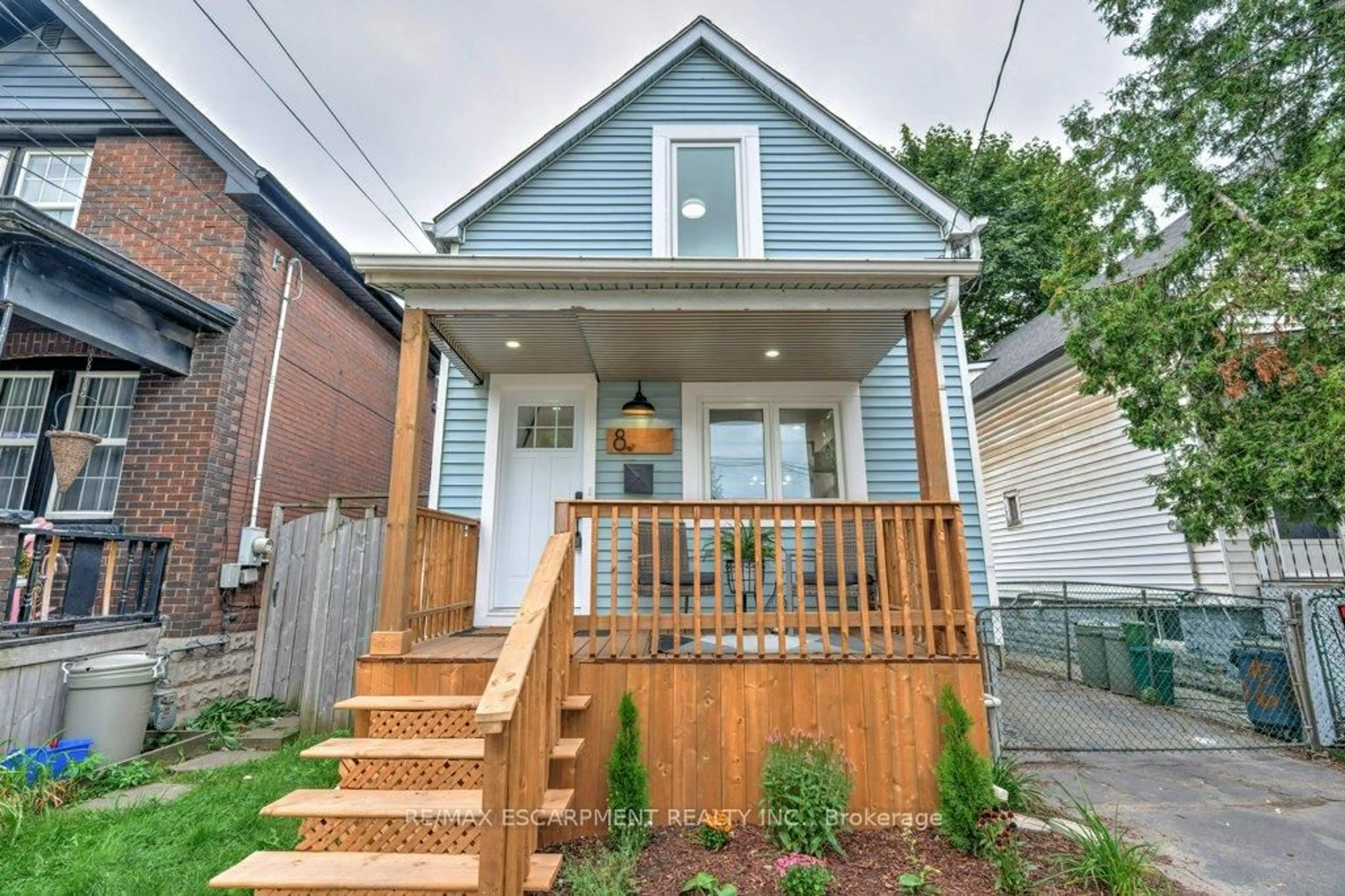 Home with brick exterior material, street for 8 Whitfield Ave, Hamilton Ontario L8L 4B4