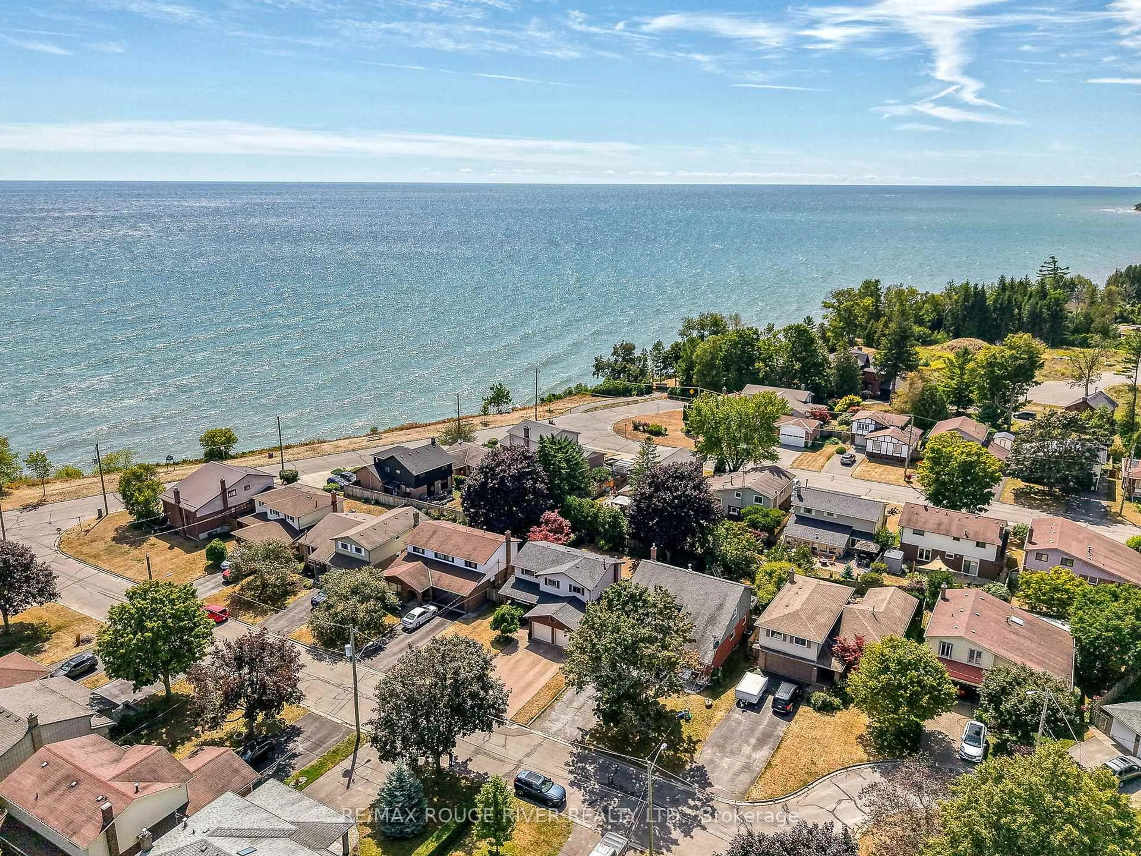 A pic from outside/outdoor area/front of a property/back of a property/a pic from drone, water/lake/river/ocean view for 161 Armour Crt, Cobourg Ontario K9A 4S6