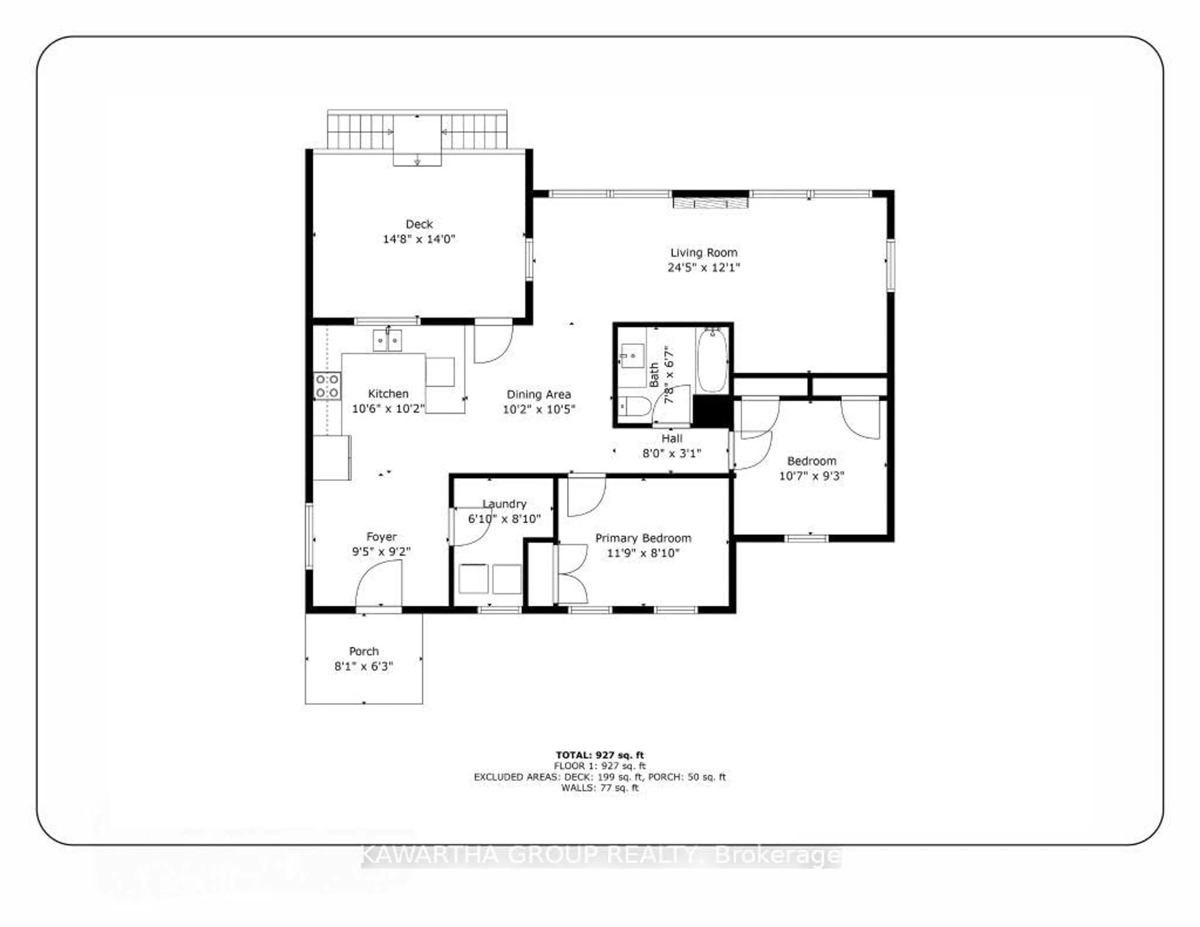 Floor plan for 77 North Taylor Rd, Kawartha Lakes Ontario K0M 2B0