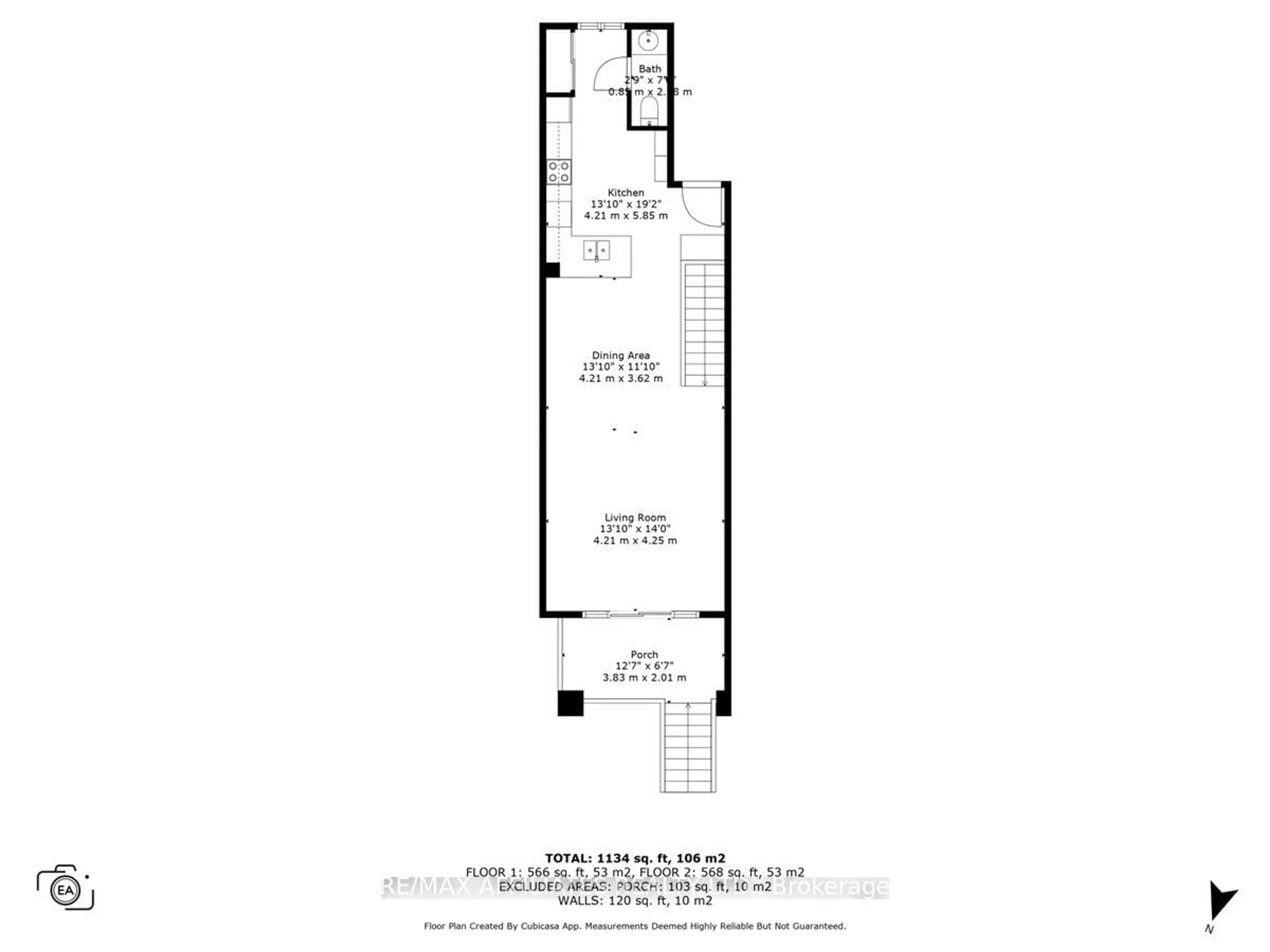 Floor plan for 23 Bergeron Private #3, Orleans Ontario K1C 0C2