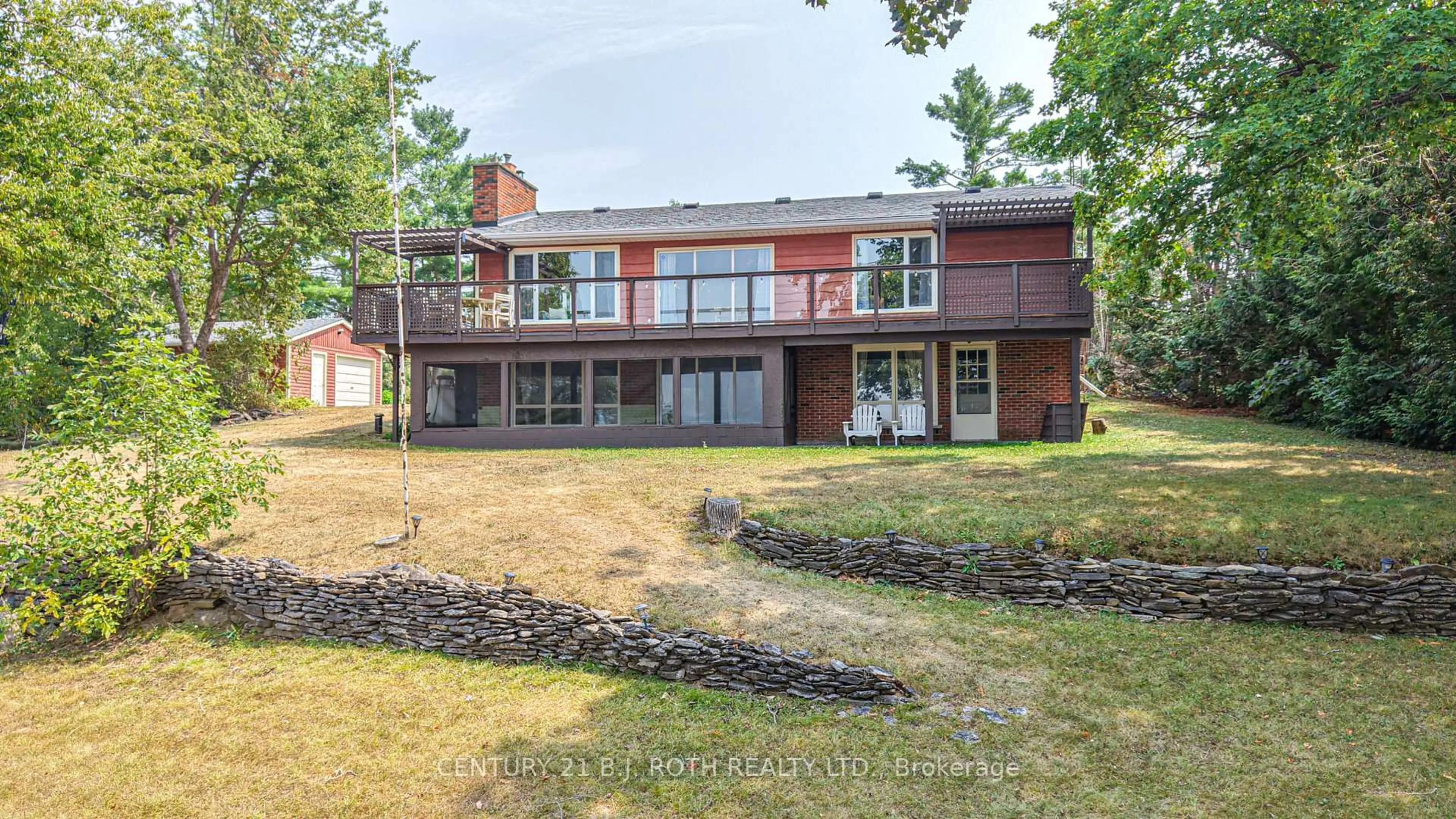 A pic from outside/outdoor area/front of a property/back of a property/a pic from drone, water/lake/river/ocean view for 71 Campbell Beach Rd, Kawartha Lakes Ontario L0K 1B0