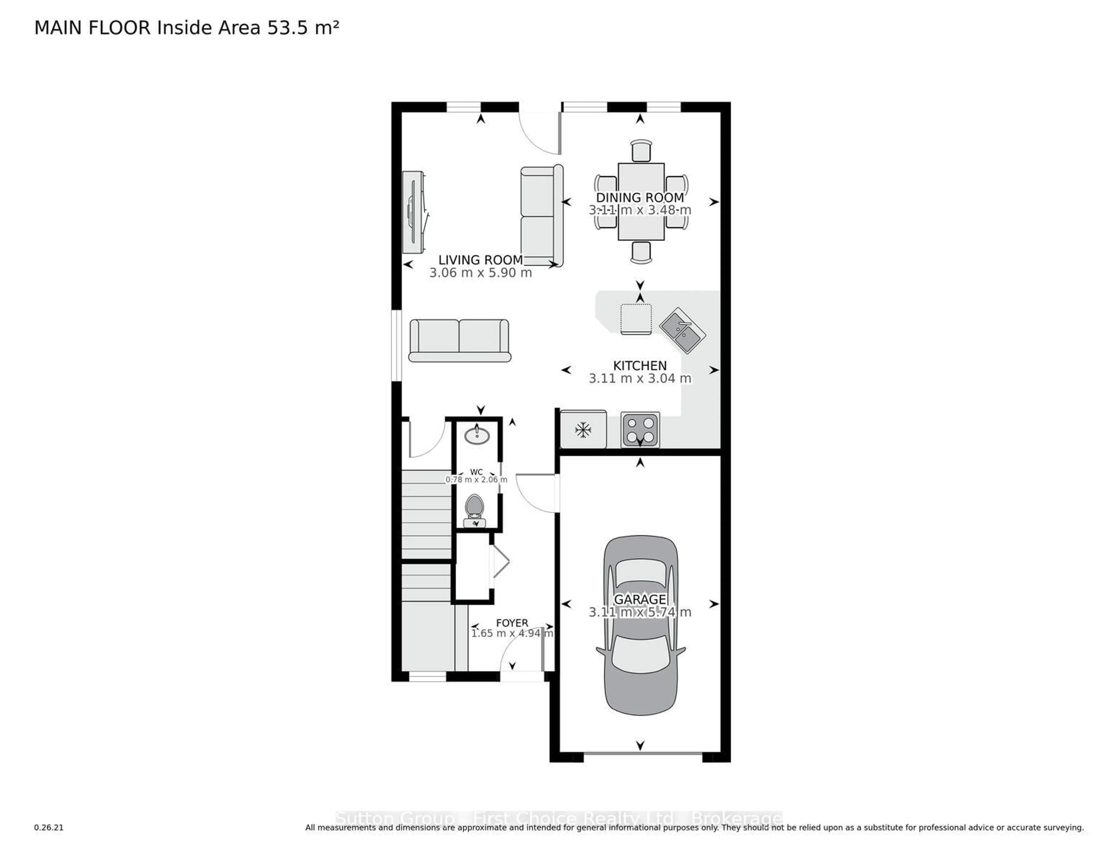 Floor plan for 35 Hyde Rd, Stratford Ontario N5A 7Z3