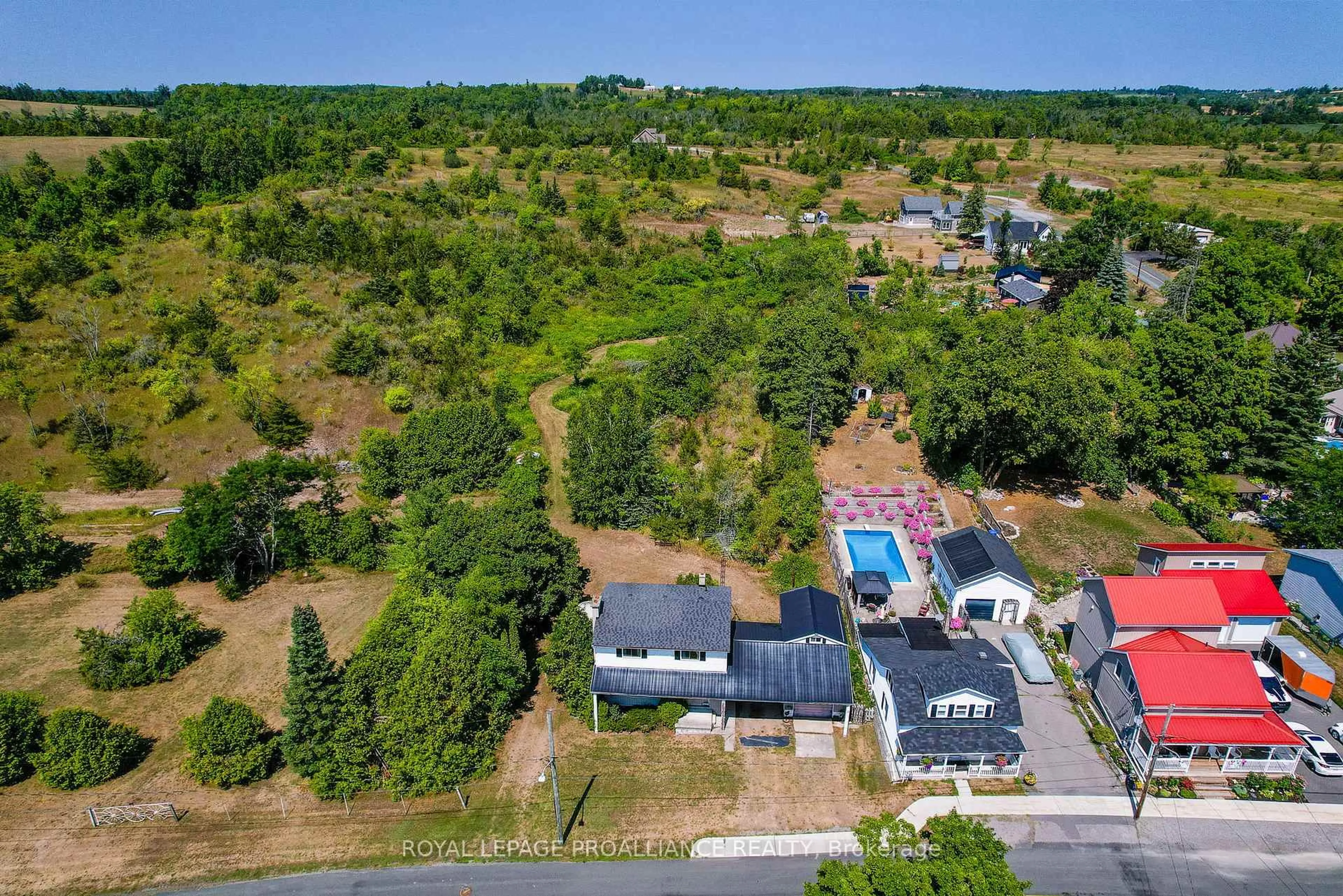 A pic from outside/outdoor area/front of a property/back of a property/a pic from drone, water/lake/river/ocean view for 11 Division St, Trent Hills Ontario K0L 1Y0