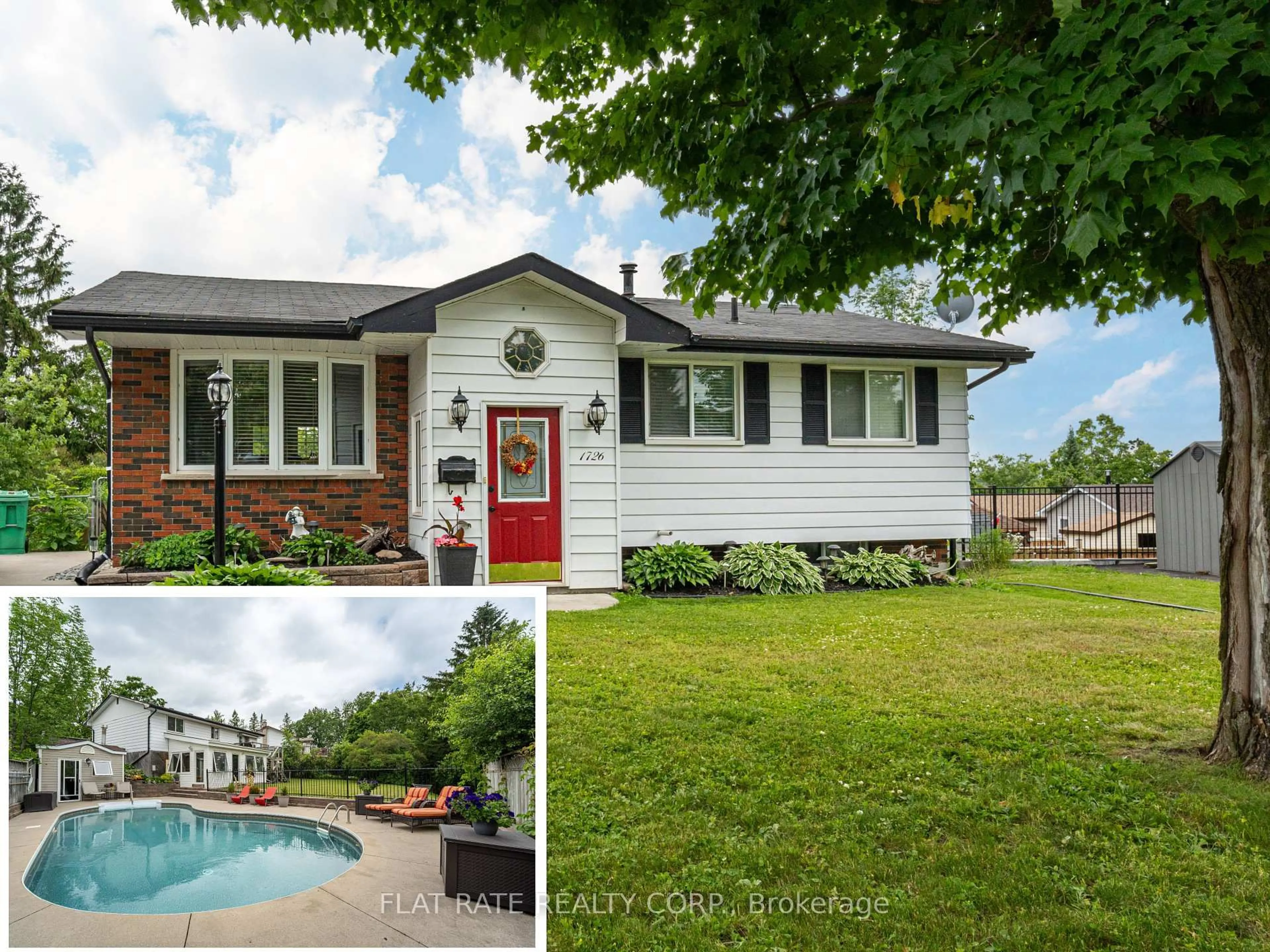 A pic from outside/outdoor area/front of a property/back of a property/a pic from drone, water/lake/river/ocean view for 1726 STEWARTCROFT Cres, Peterborough Ontario K9K 1J9