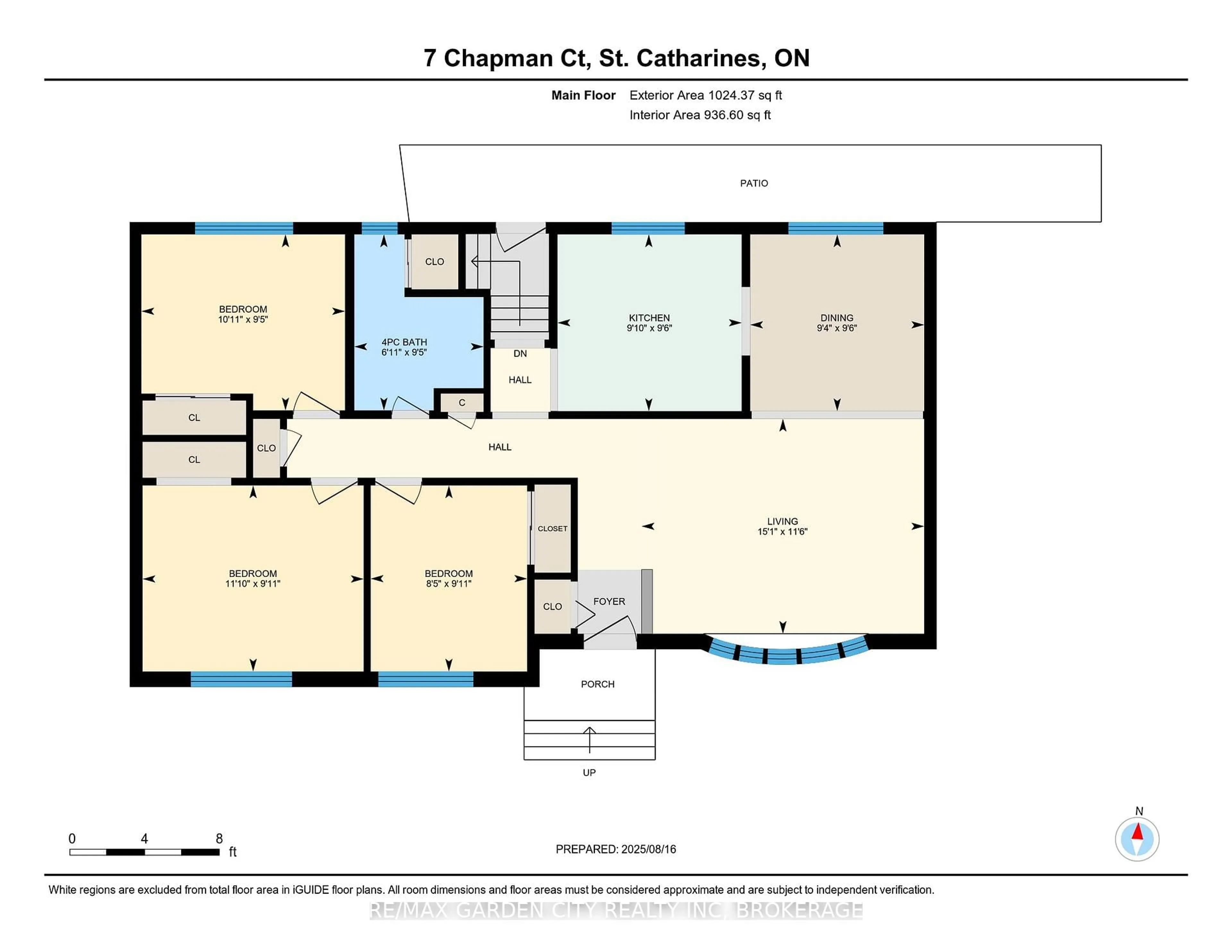 Floor plan for 7 Chapman Crt, St. Catharines Ontario L2M 6H8