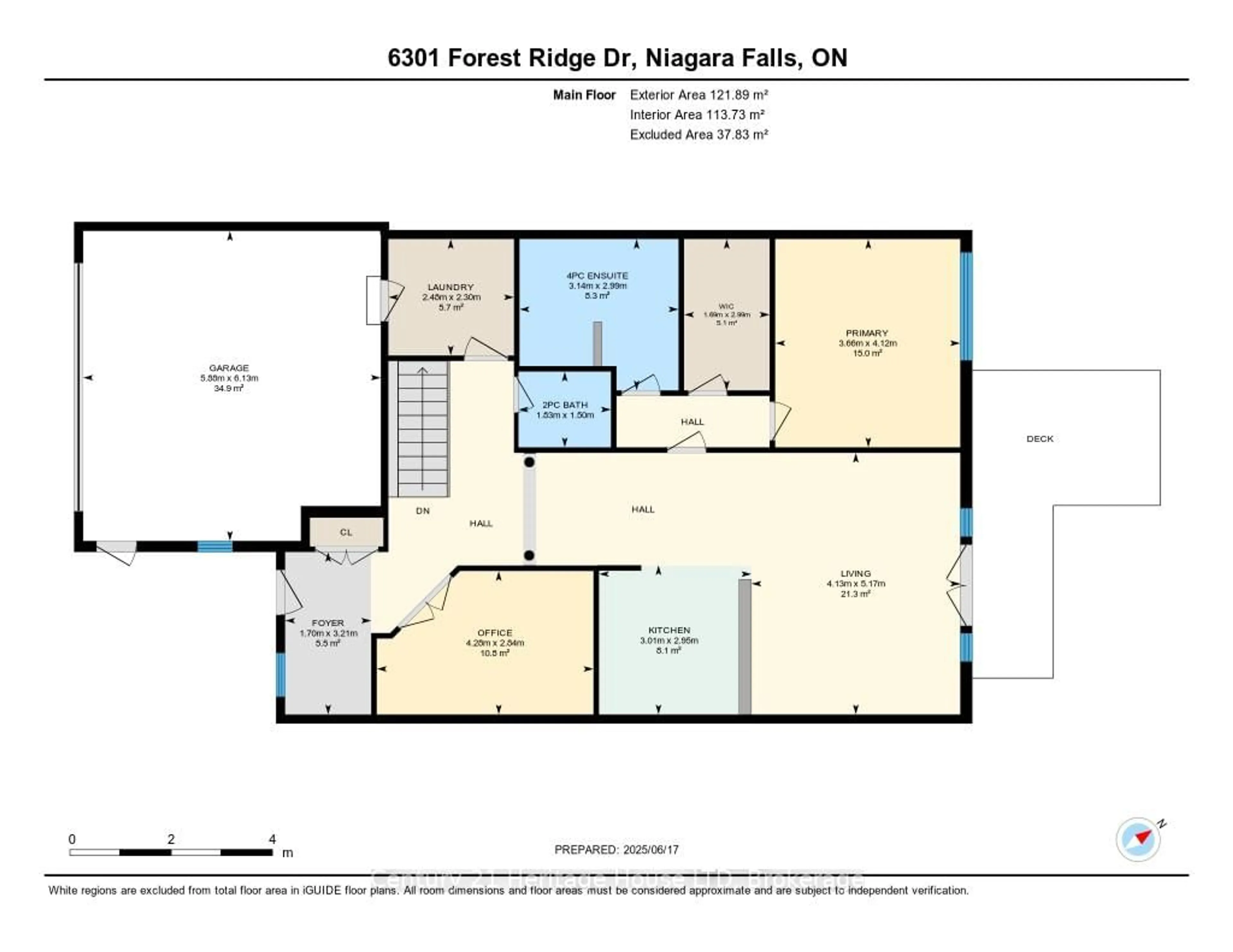 Floor plan for 6301 Forest Ridge Dr, Niagara Falls Ontario L2J 4K2